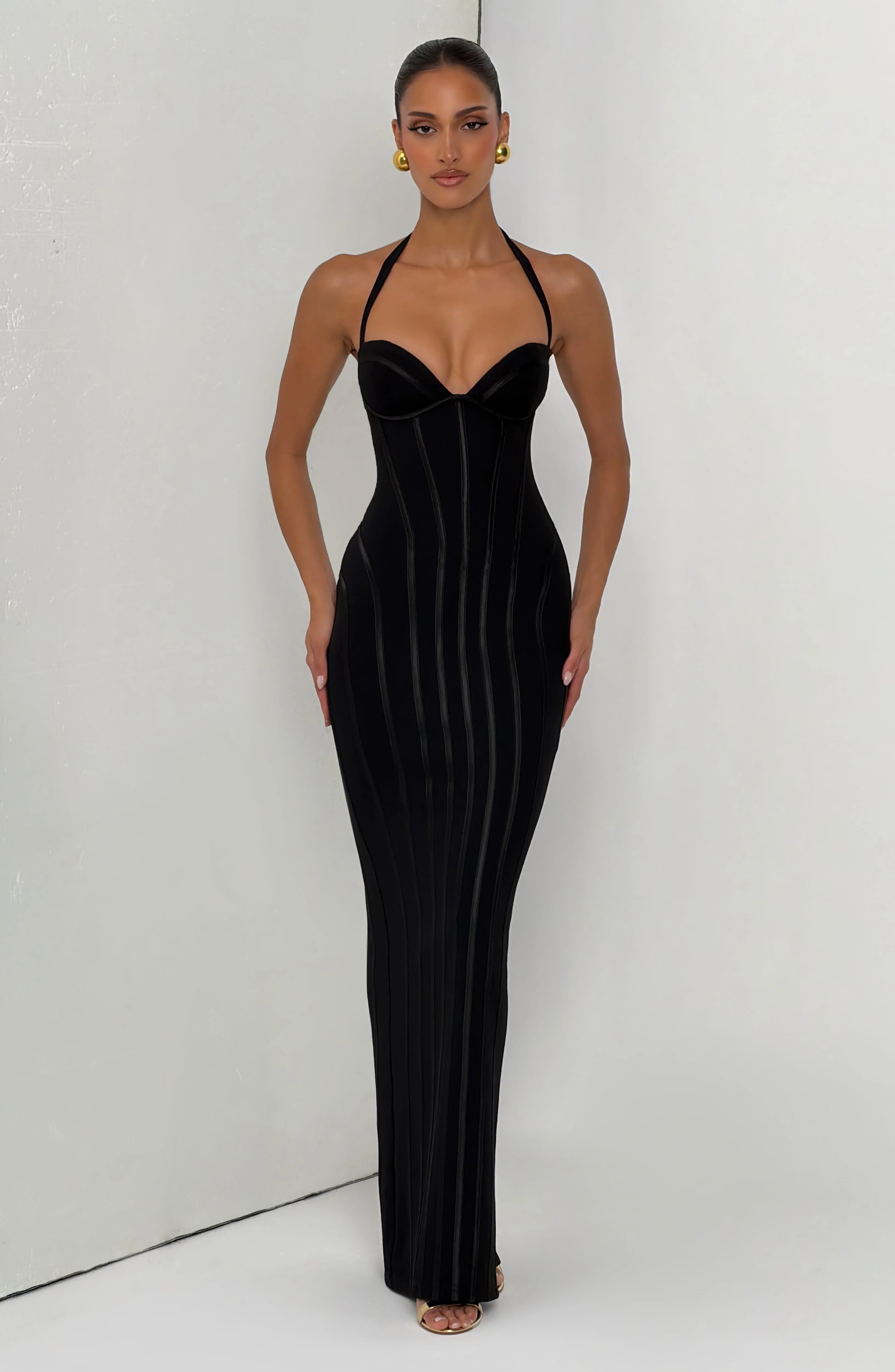 Nigella Maxi Dress - Black - Image 9