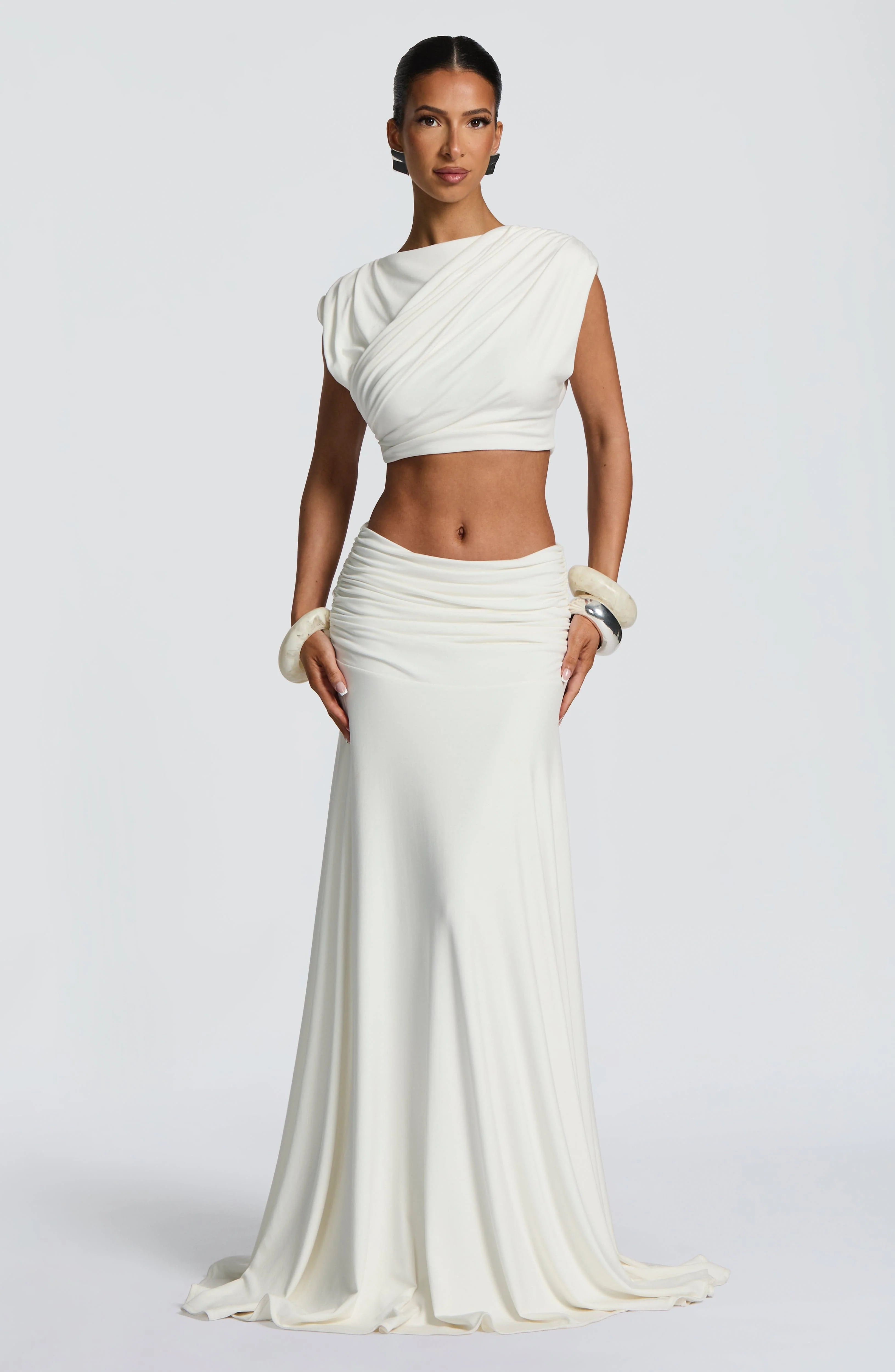 Paige Maxi Skirt - Ivory - Image 10