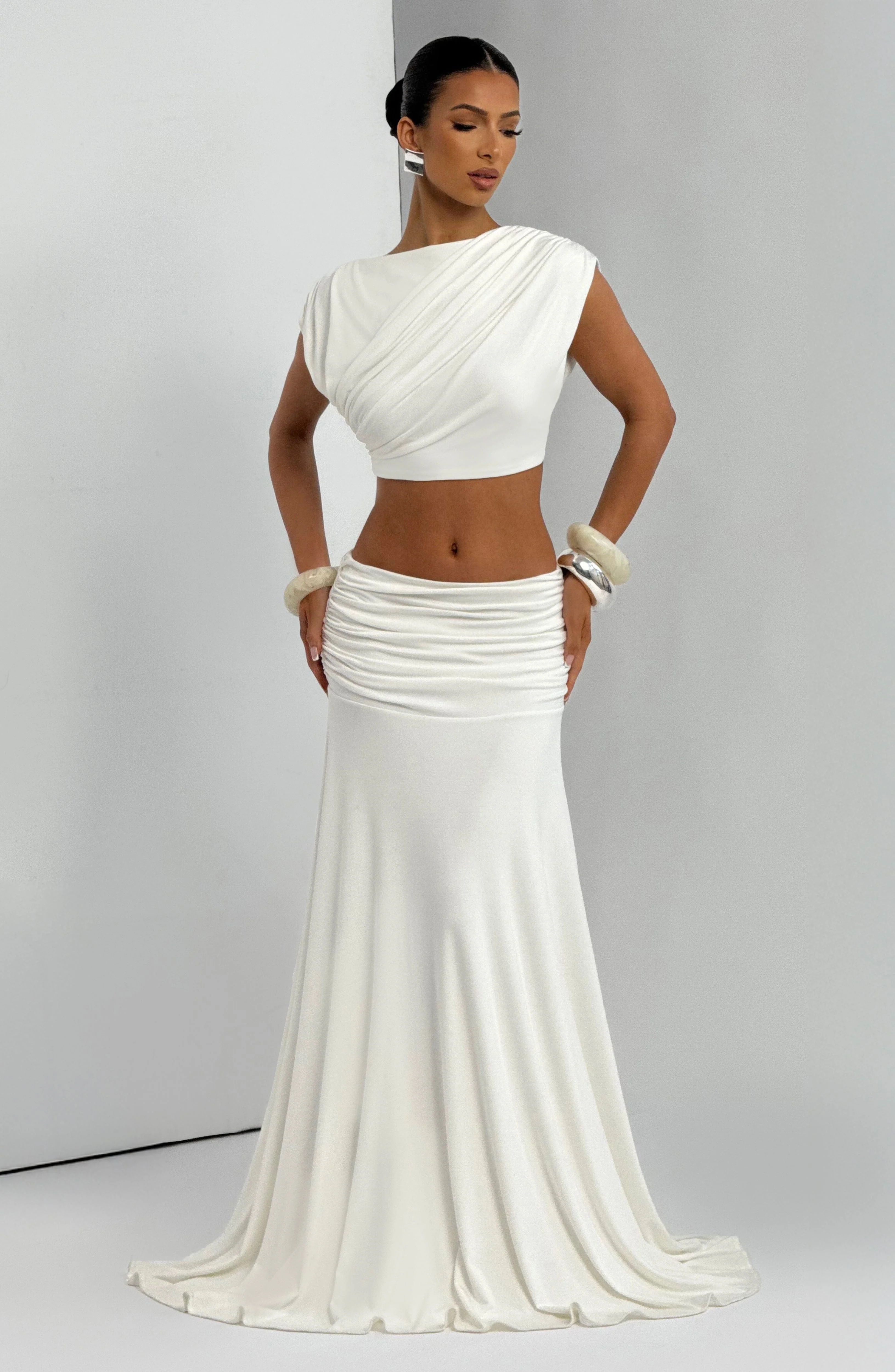 Paige Maxi Skirt - Ivory - Image 5