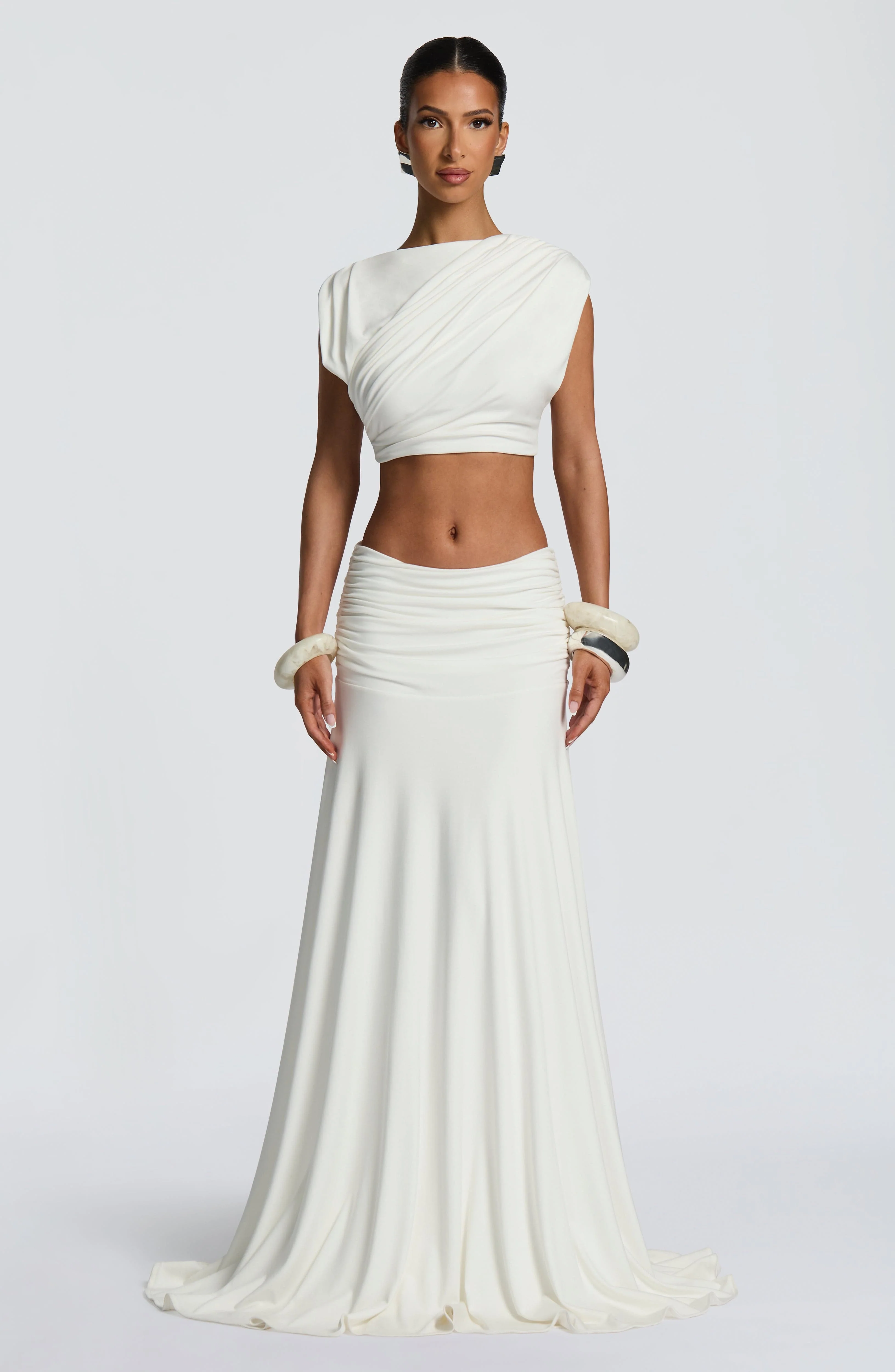 Paige Maxi Skirt - Ivory - Image 8
