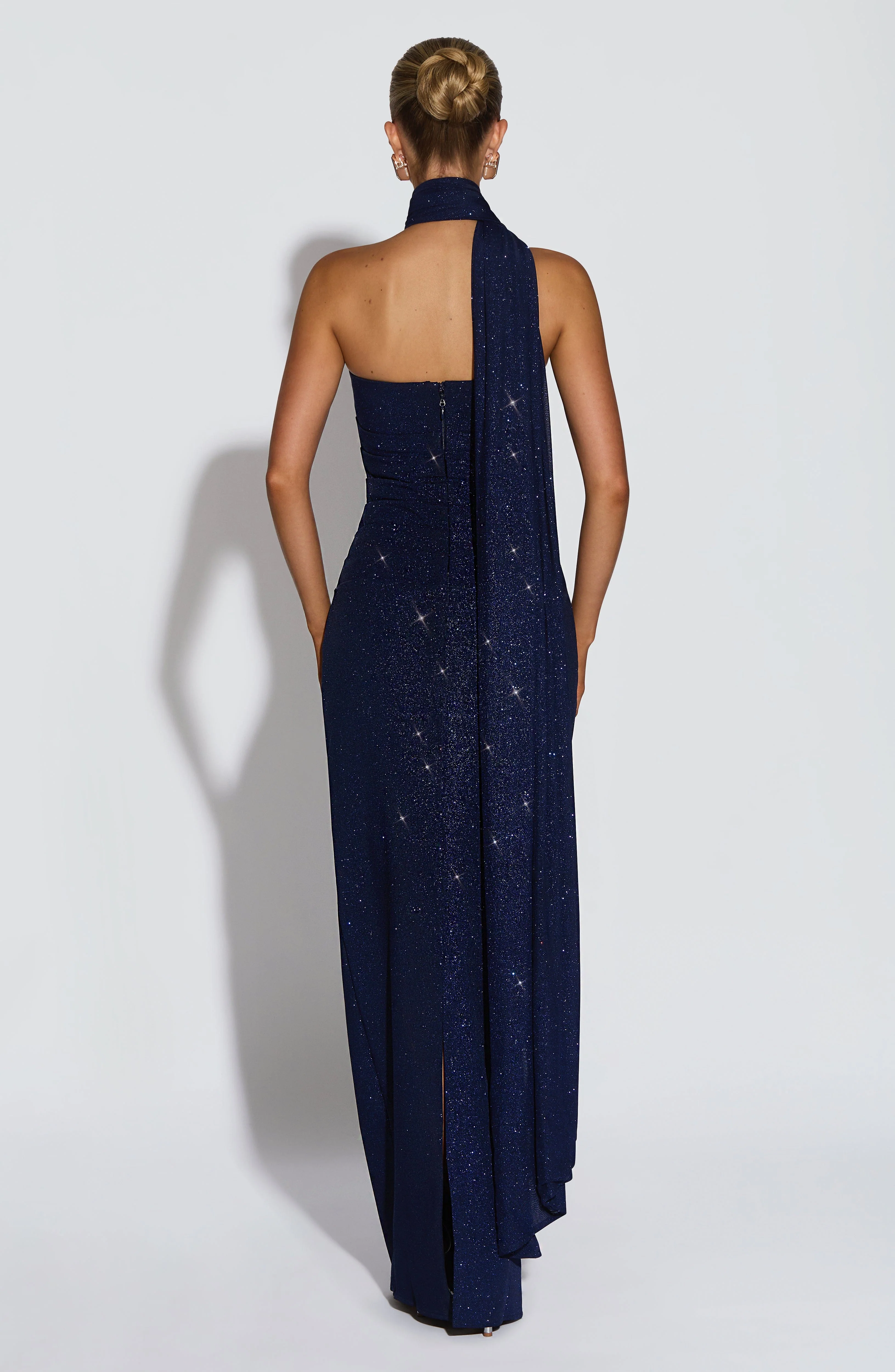 Pandra Maxi Dress - Navy Sparkle - Image 9