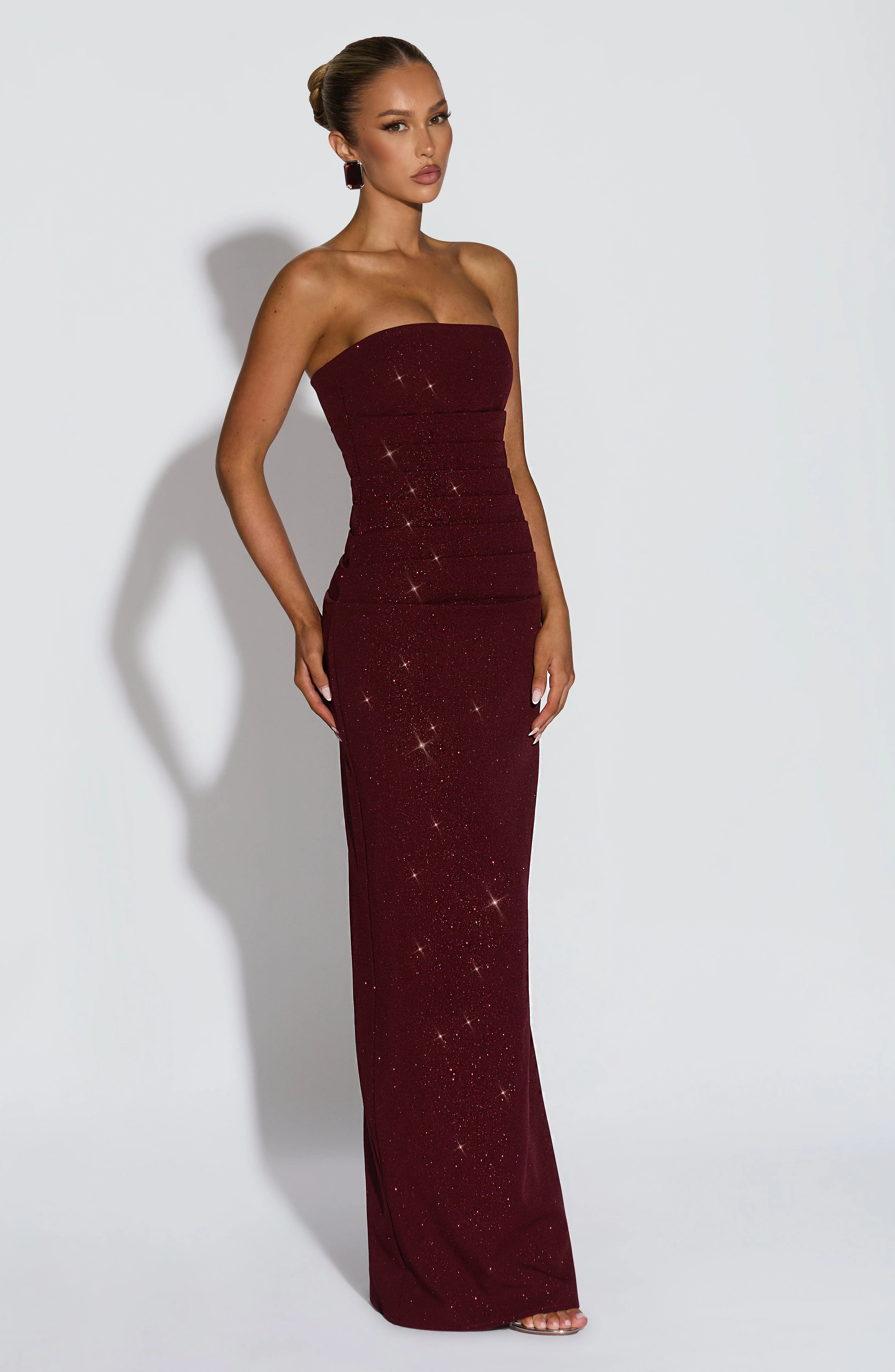 Pandra Maxi Dress - Wine Sparkle - Image 6