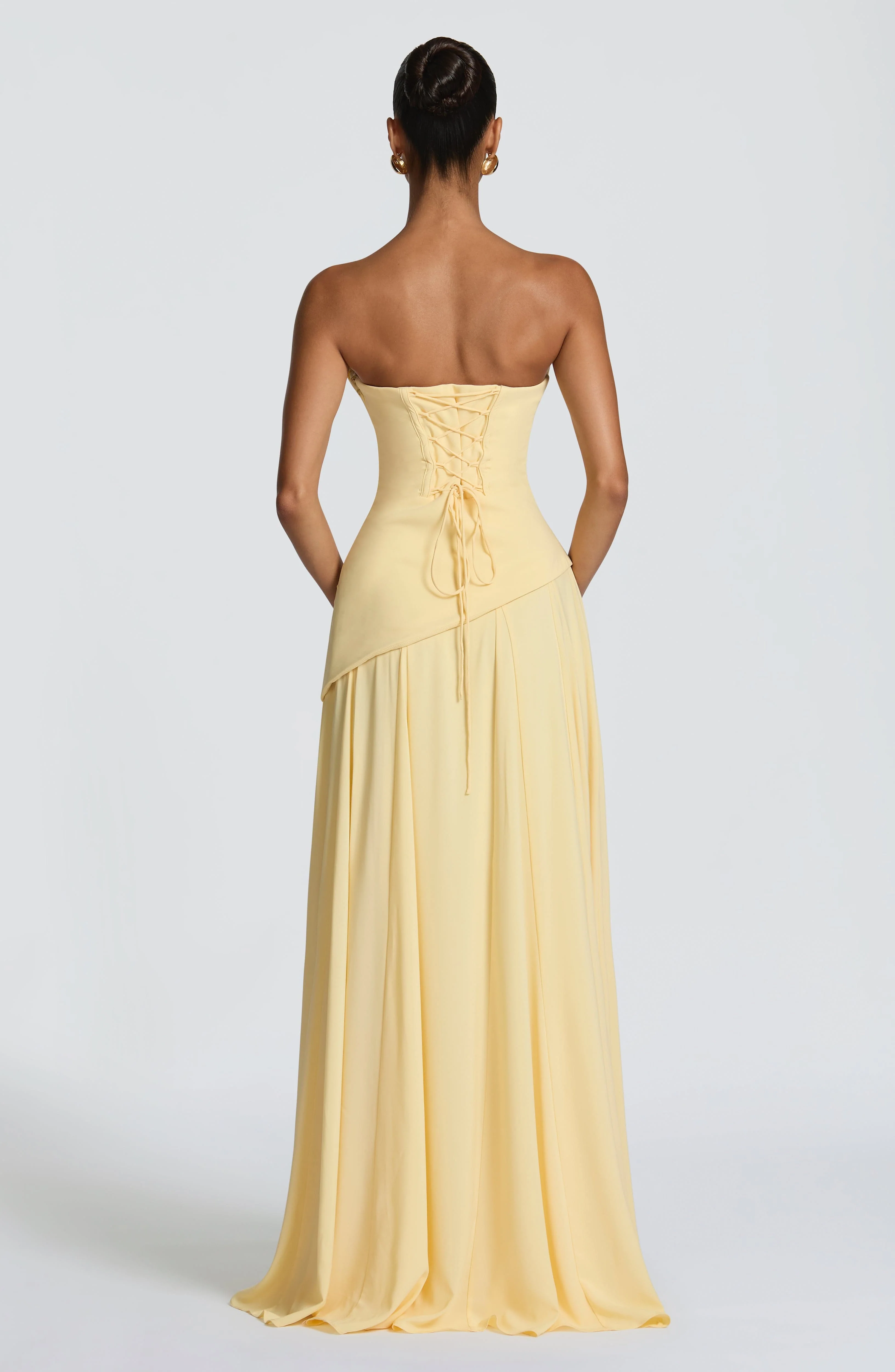 Patricia Maxi Dress - Lemon - Image 4
