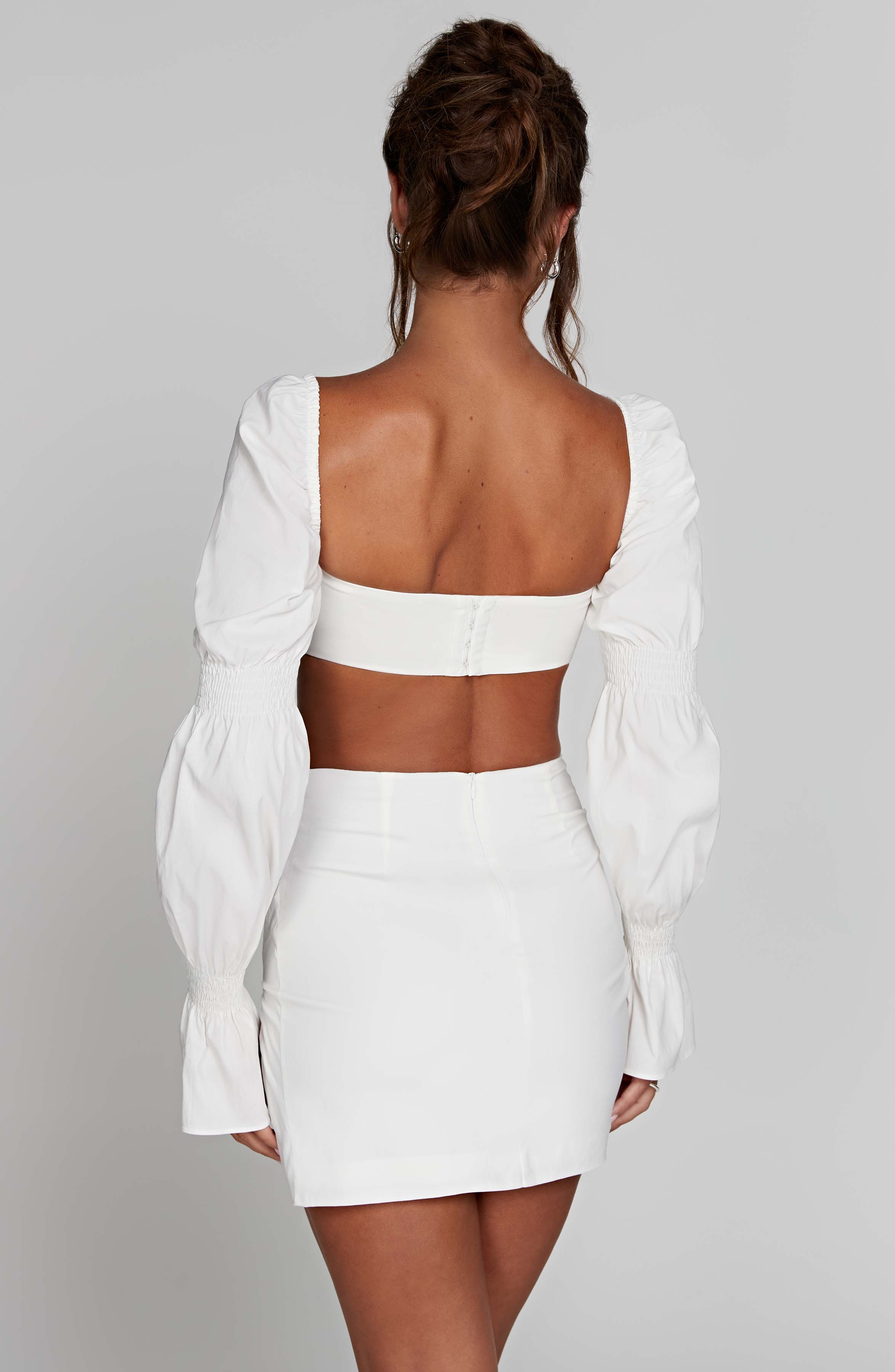 Perla Mini Skirt - White - Image 5
