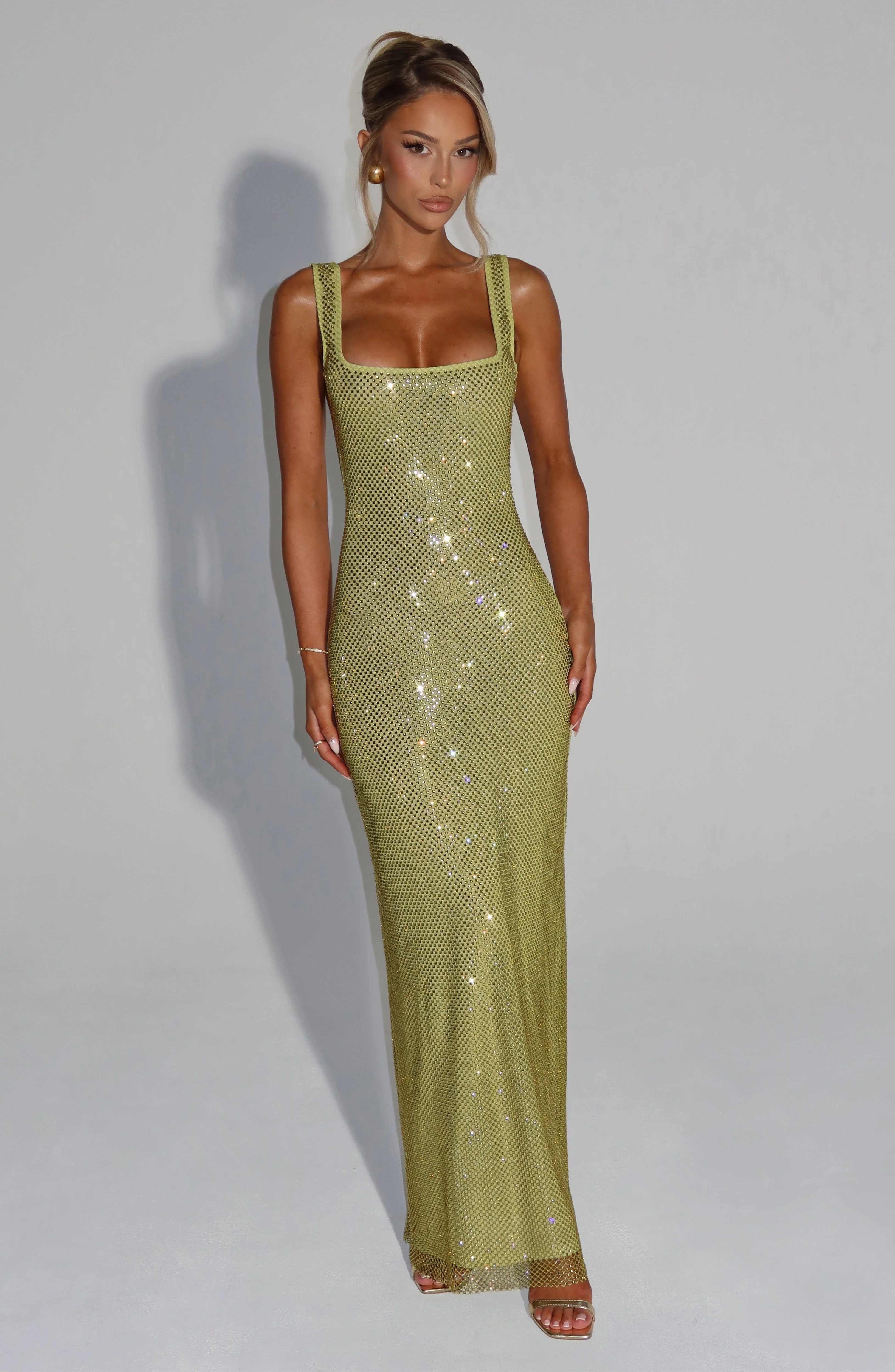 Petra Maxi Dress - Olive - Image 4