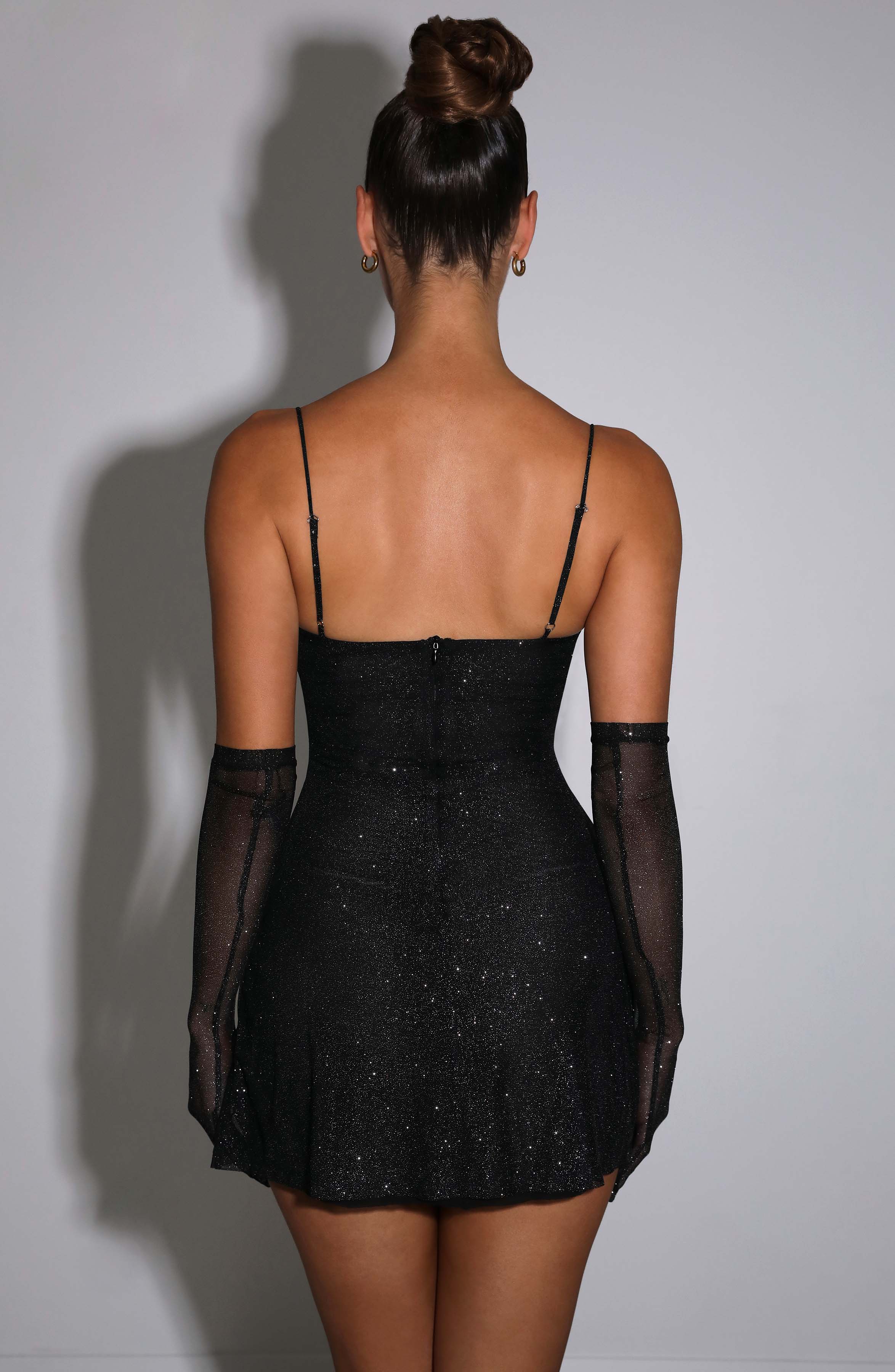 Pixie Mini Dress - Black Sparkle - Image 4