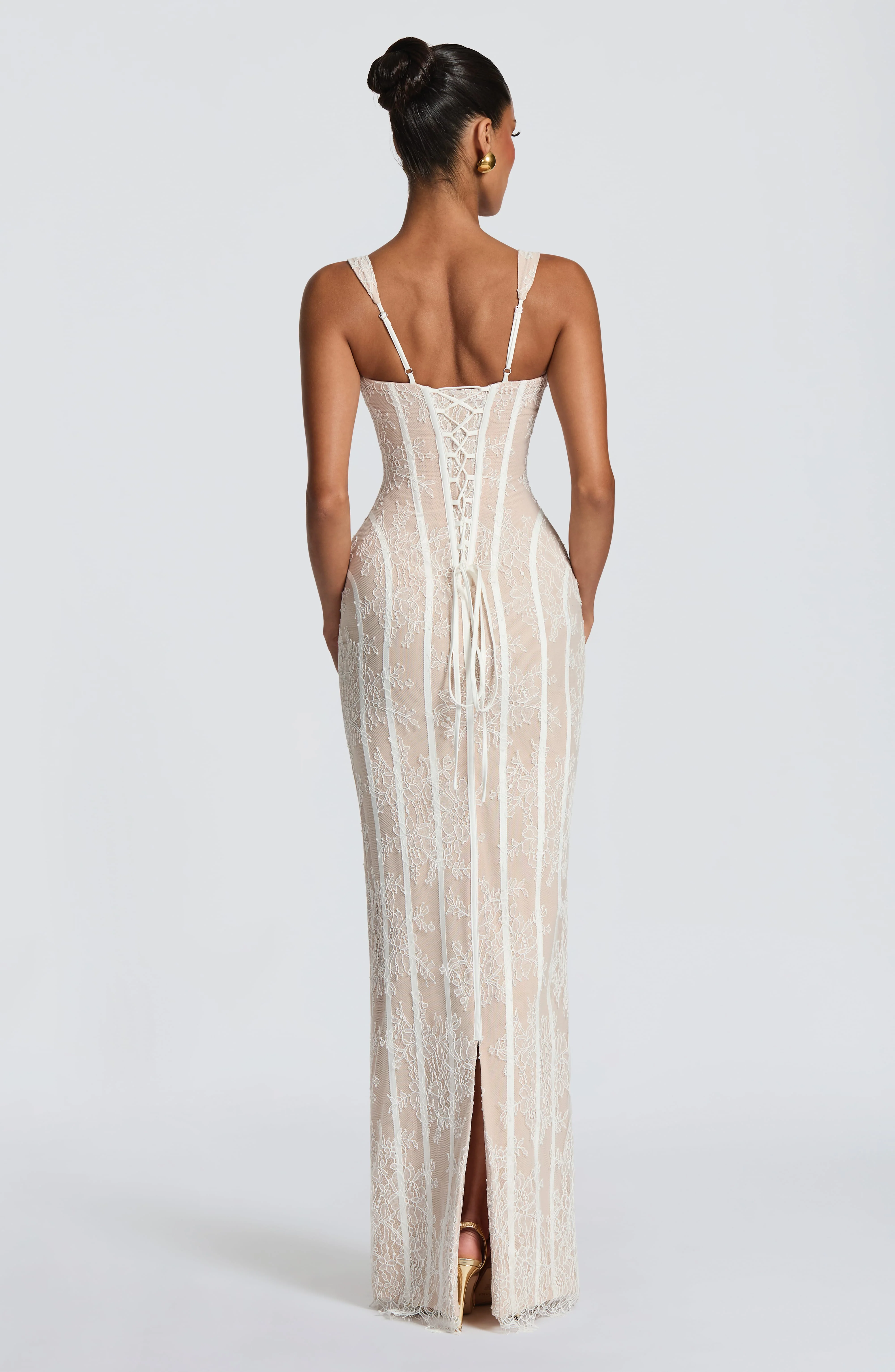 Polina Maxi Dress - Ivory - Image 2