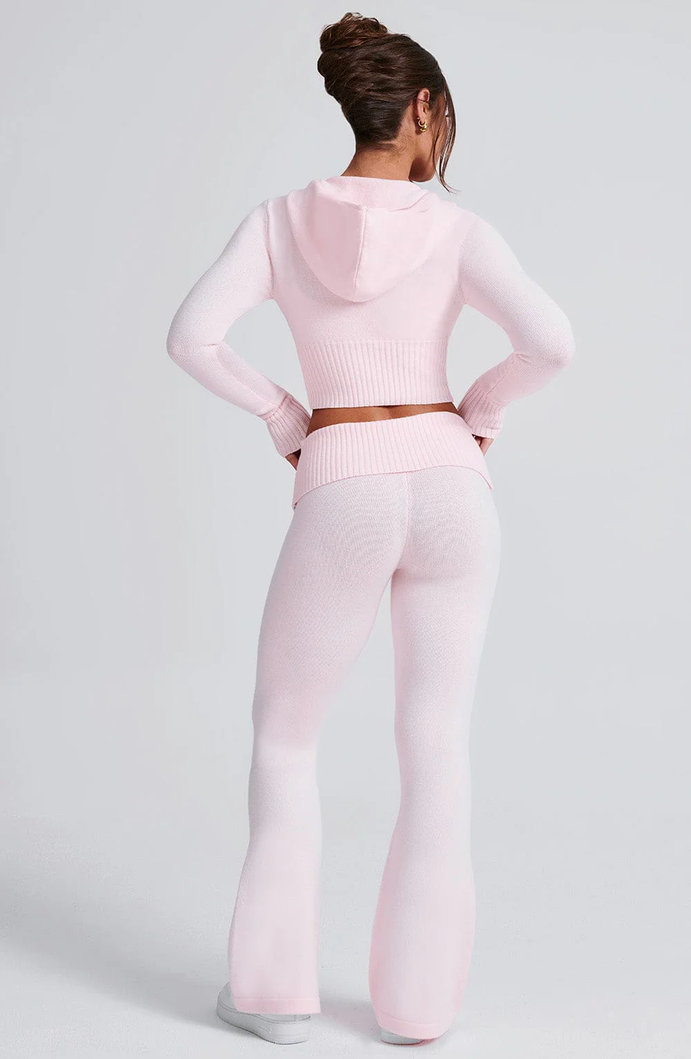 Portia Knit Hoodie - Pink - Image 16
