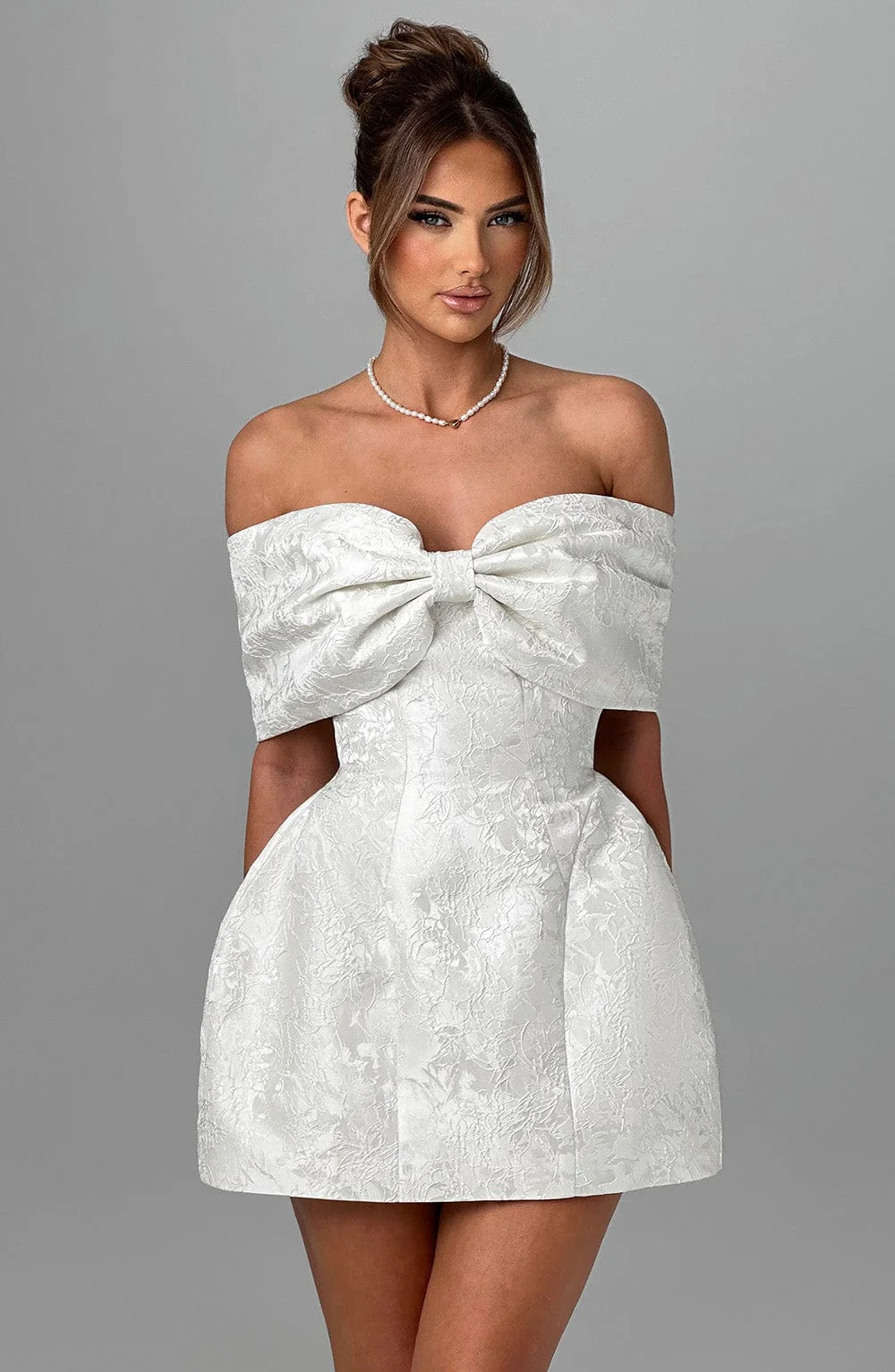 Raquel Mini Dress - Ivory - Image 5