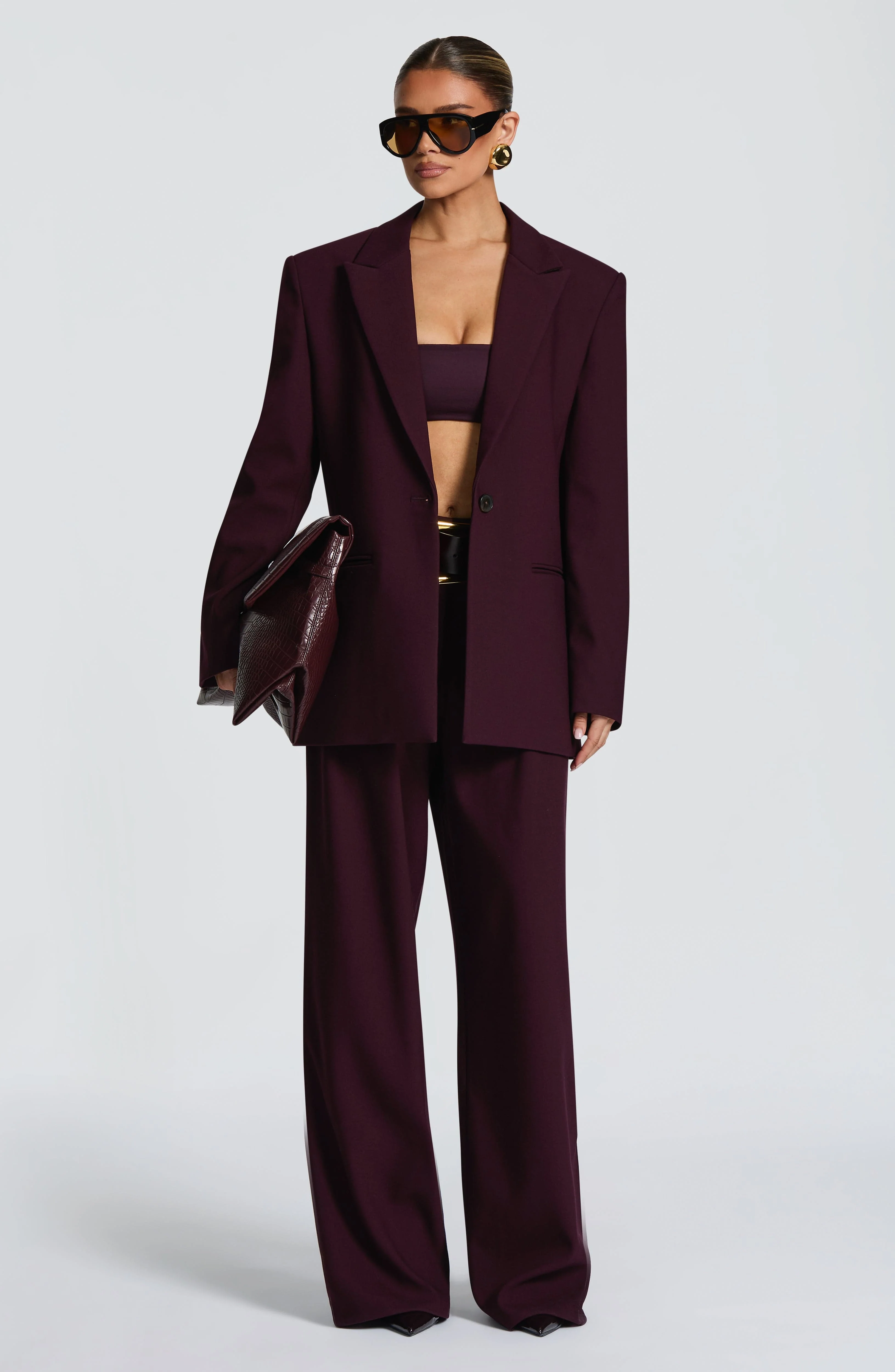 Reece Blazer - Plum - Image 9