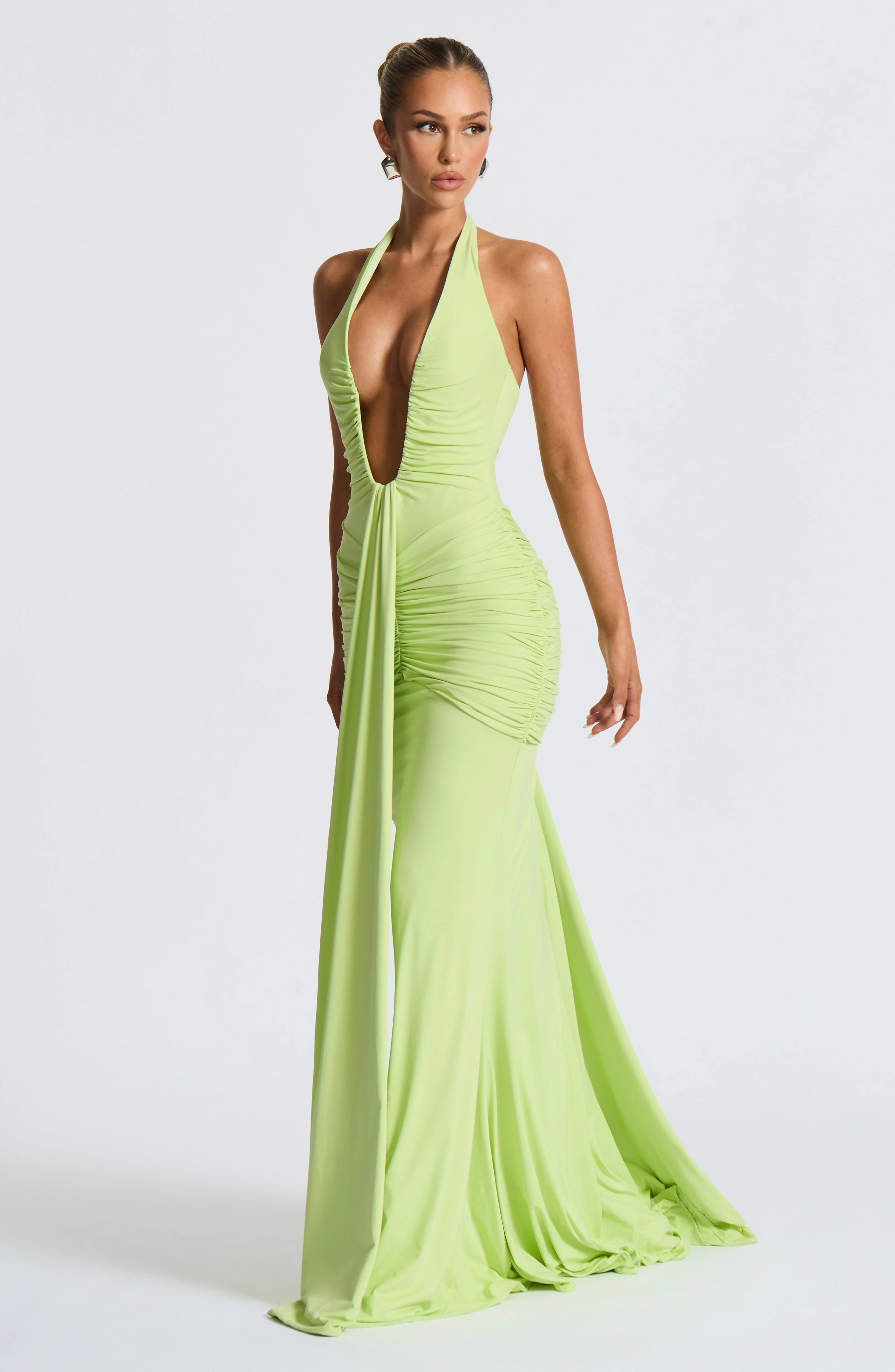 Rosetta Maxi Dress - Lime - Image 4