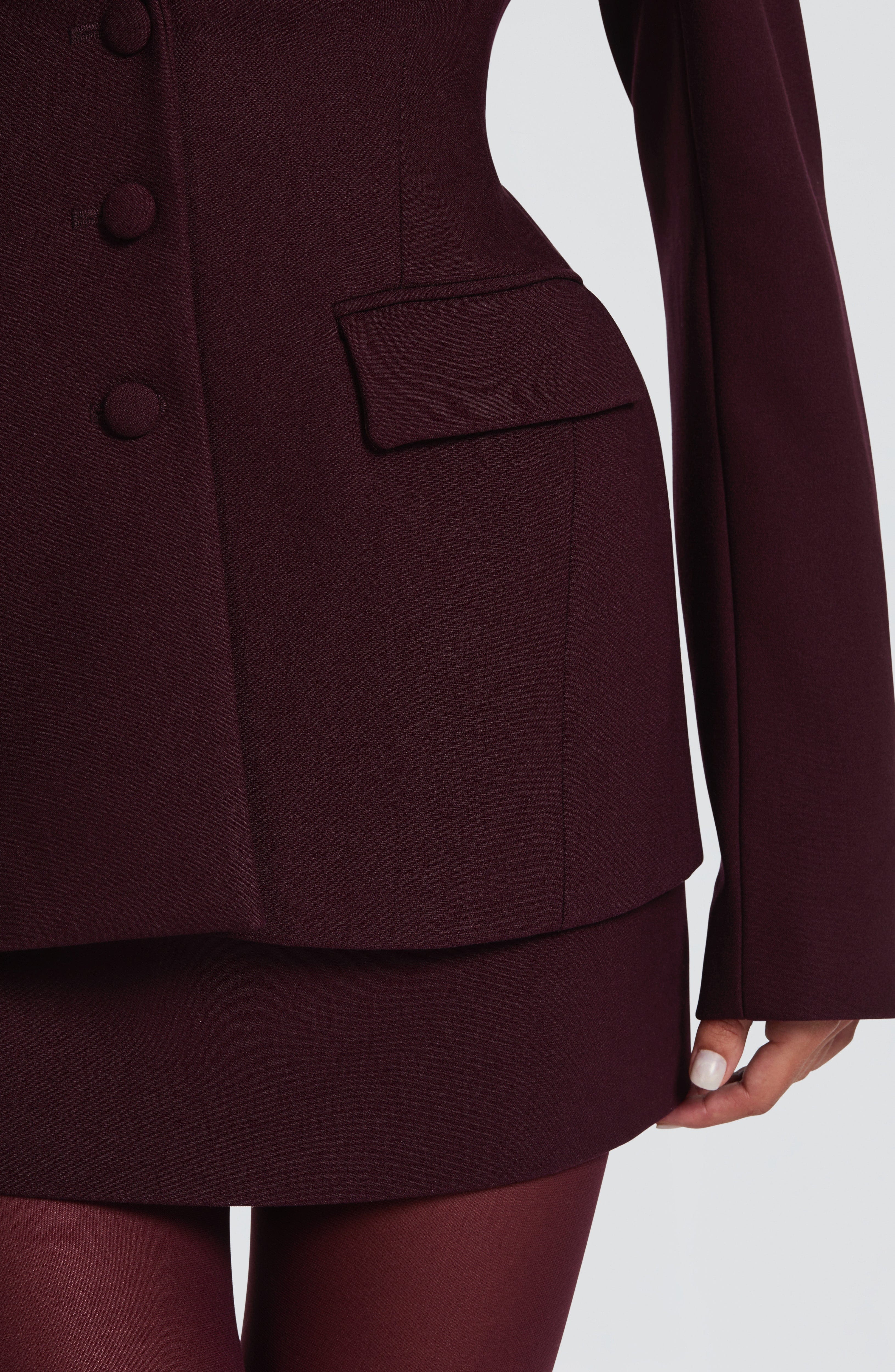 Rowena Blazer - Plum - Image 4