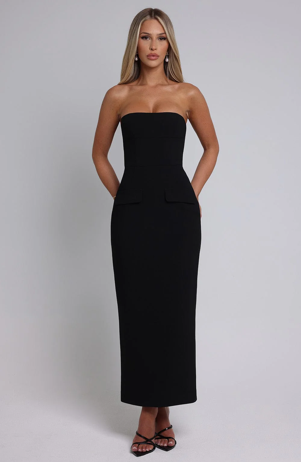 Roxanne Midaxi Dress - Black - Image 9