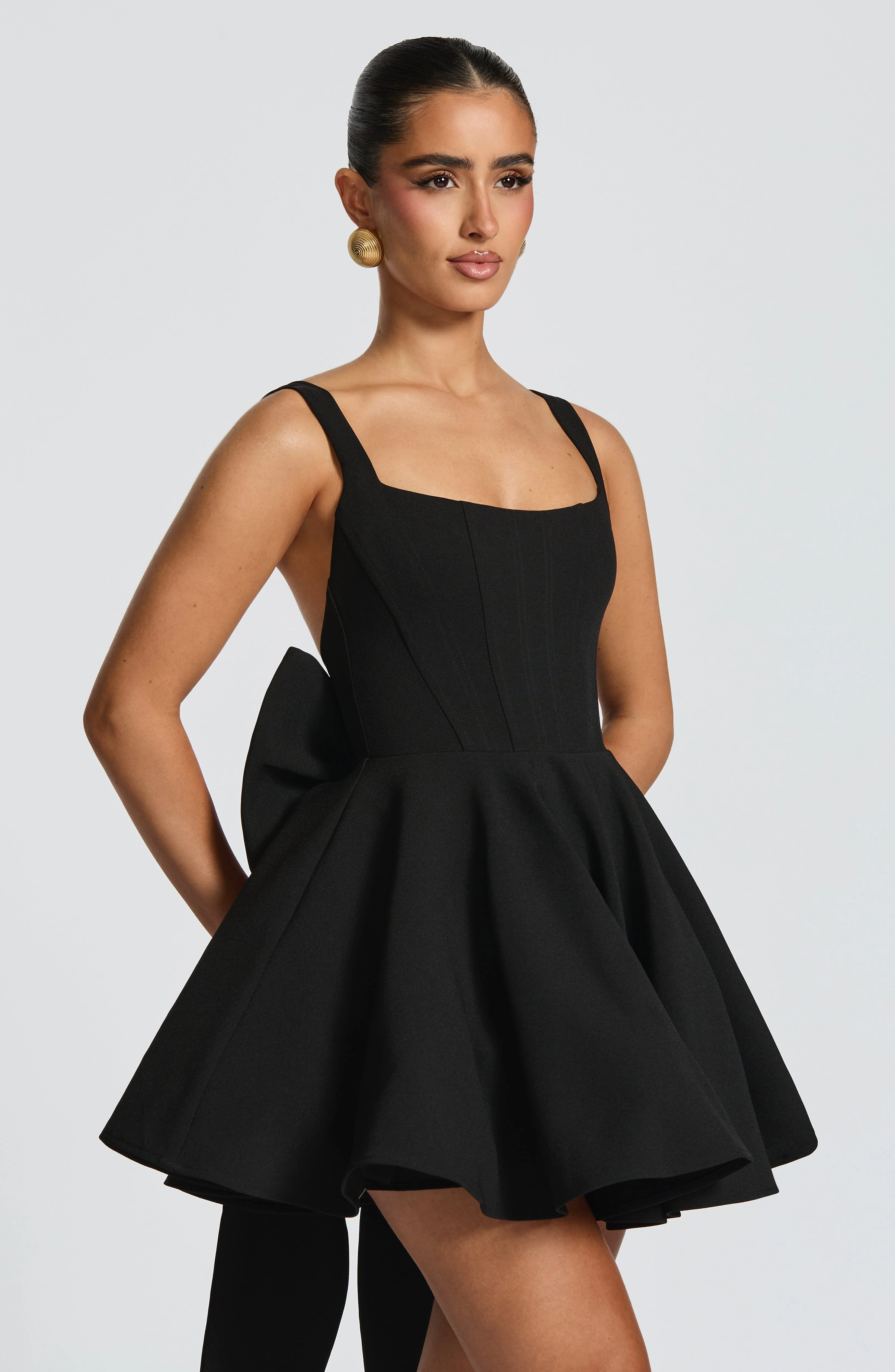 Rue Mini Dress - Black - Image 5
