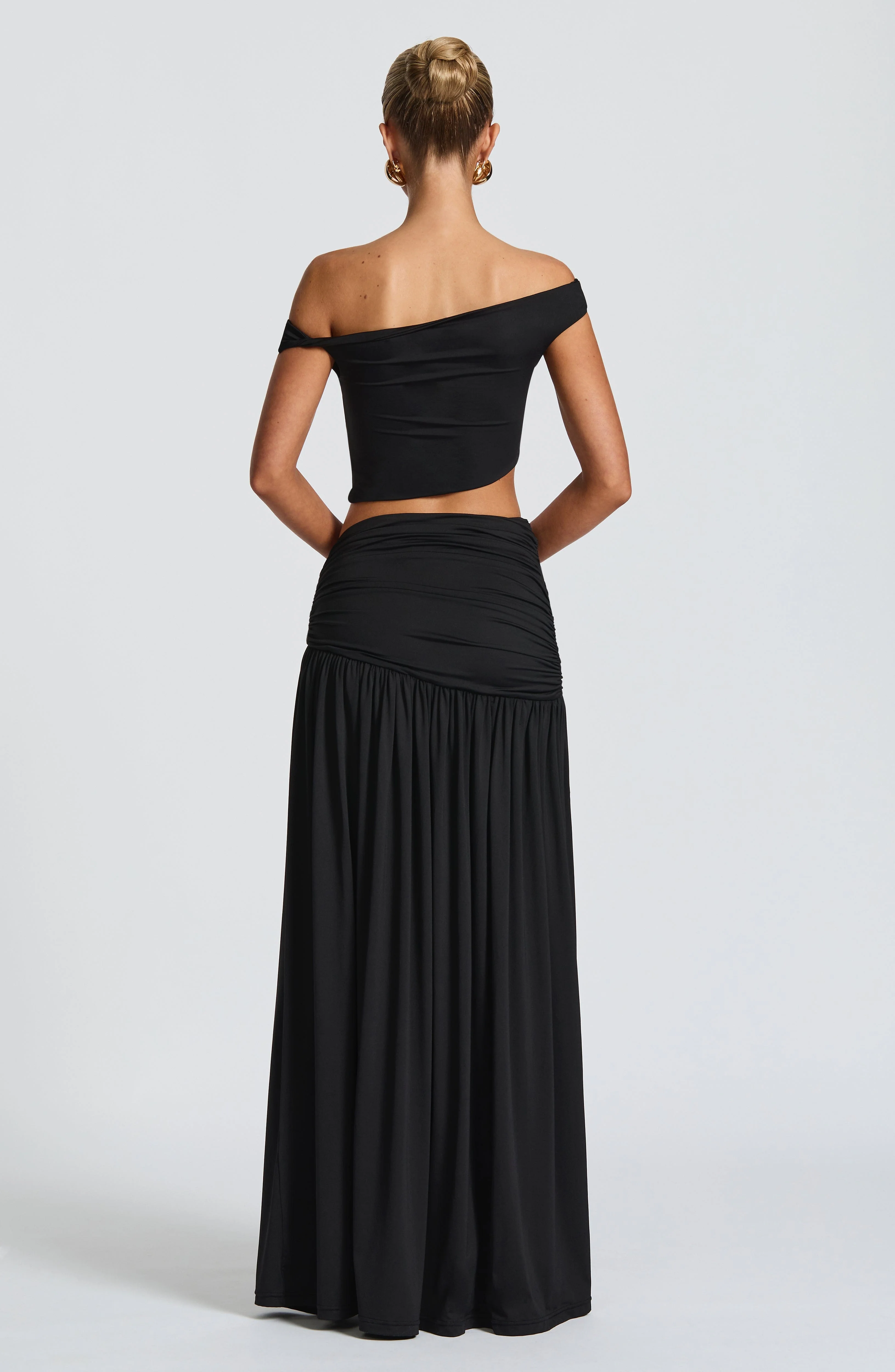 Saira Maxi Skirt - Black - Image 4