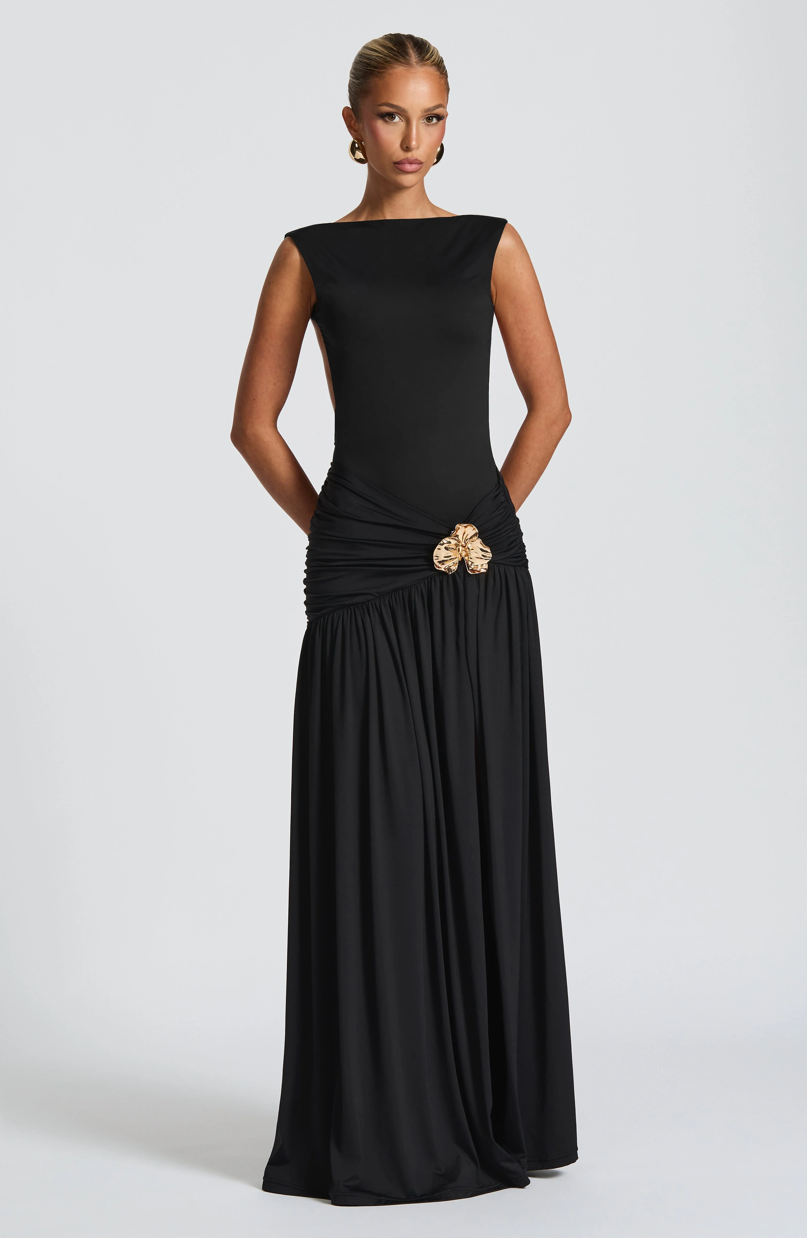 Saira Maxi Skirt - Black - Image 8