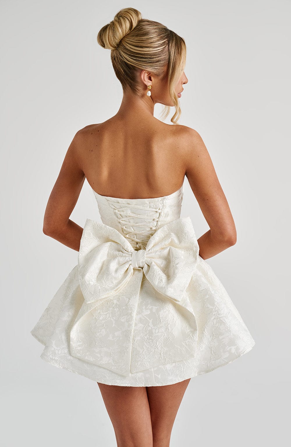 Salome Mini Dress - Ivory - Image 2