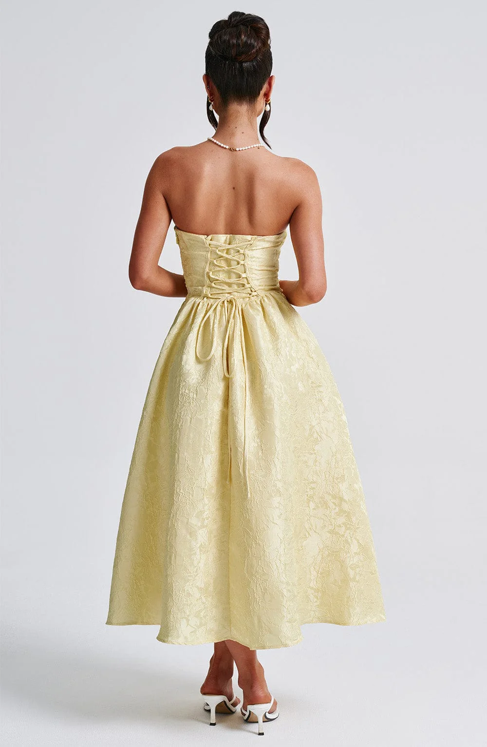 Saoirse Midi Dress - Lemon - Image 7