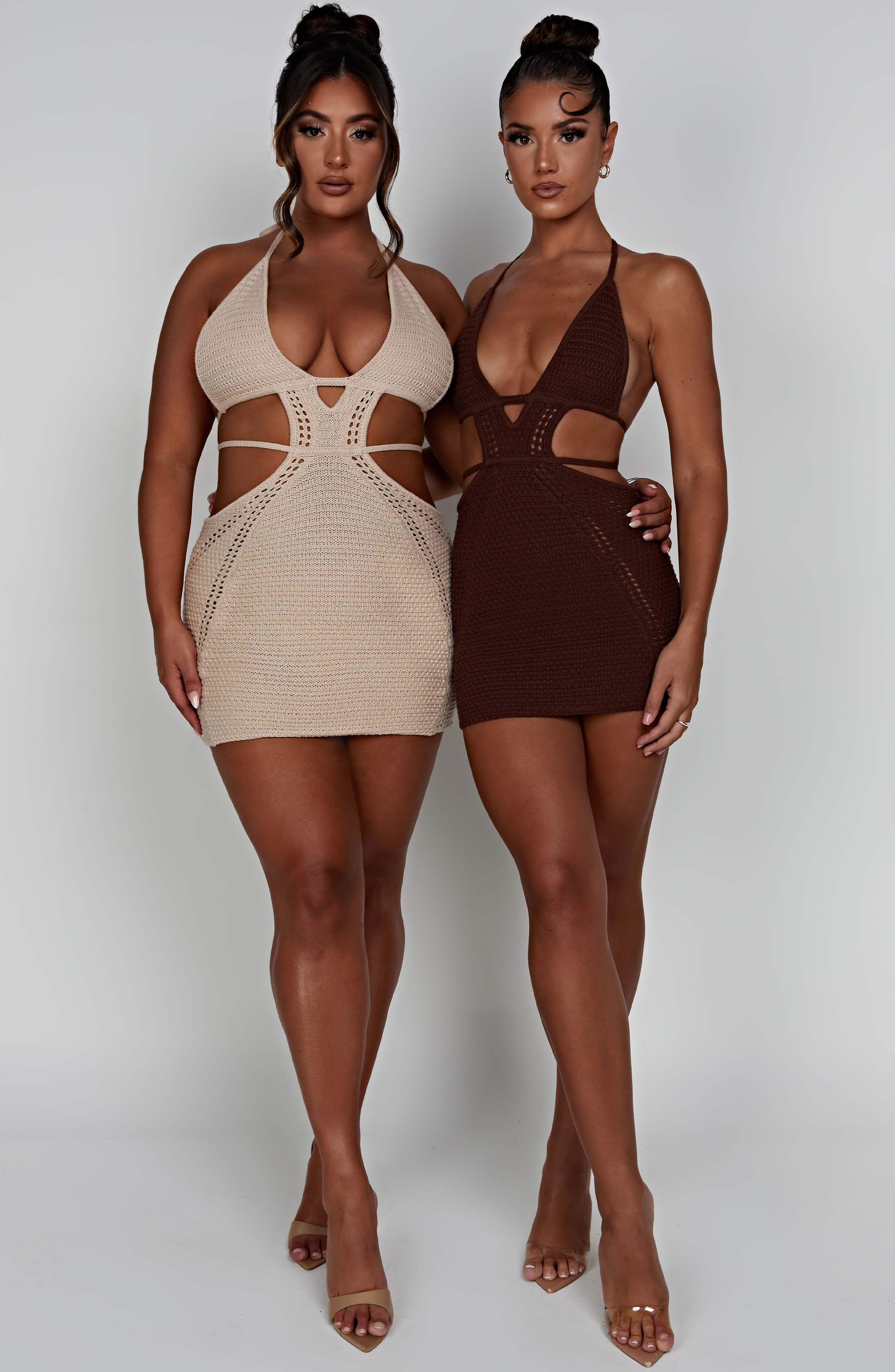 Selena Mini Dress - Chocolate - Image 21