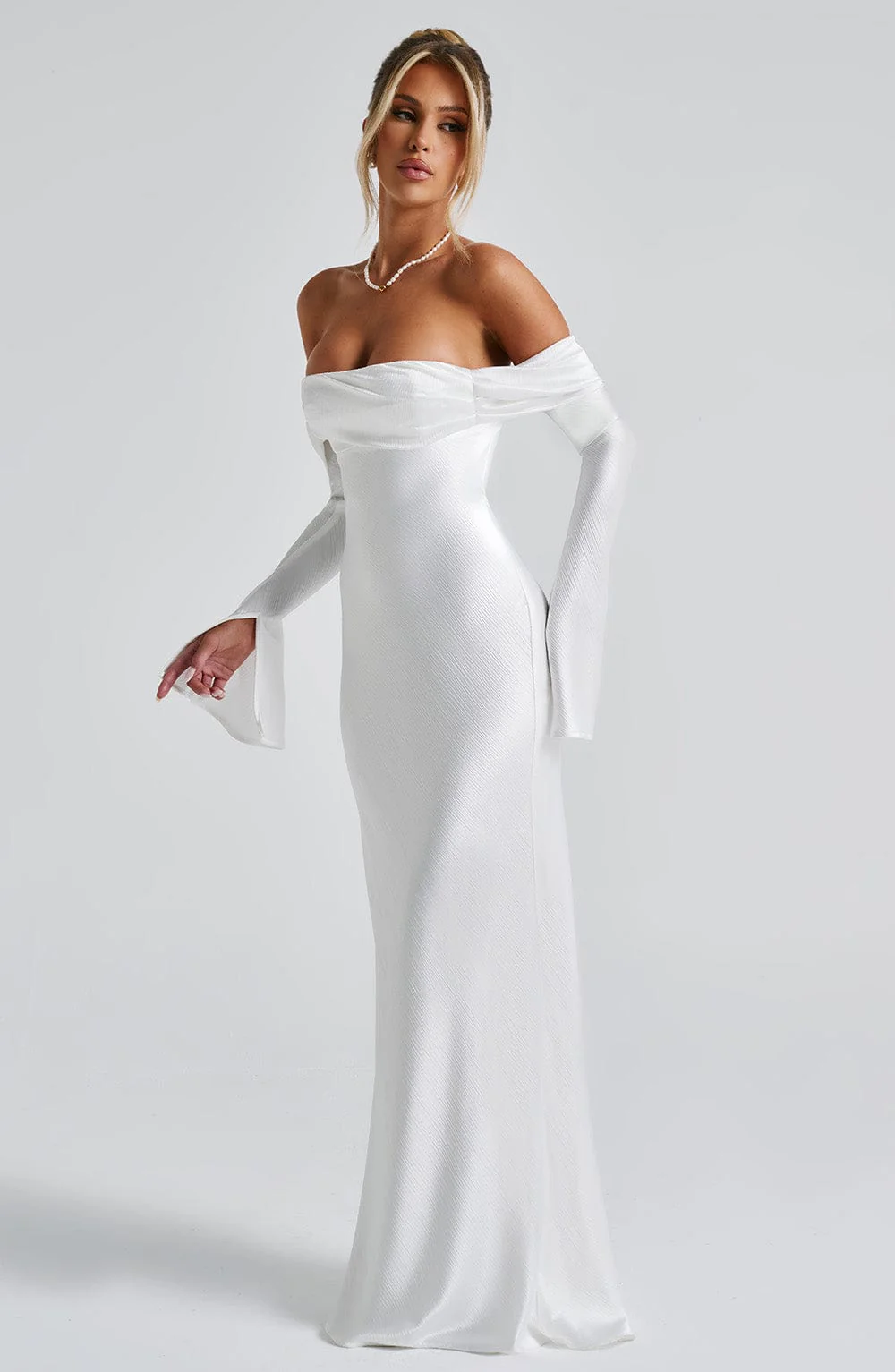 Selene Maxi Dress - Ivory - Image 12