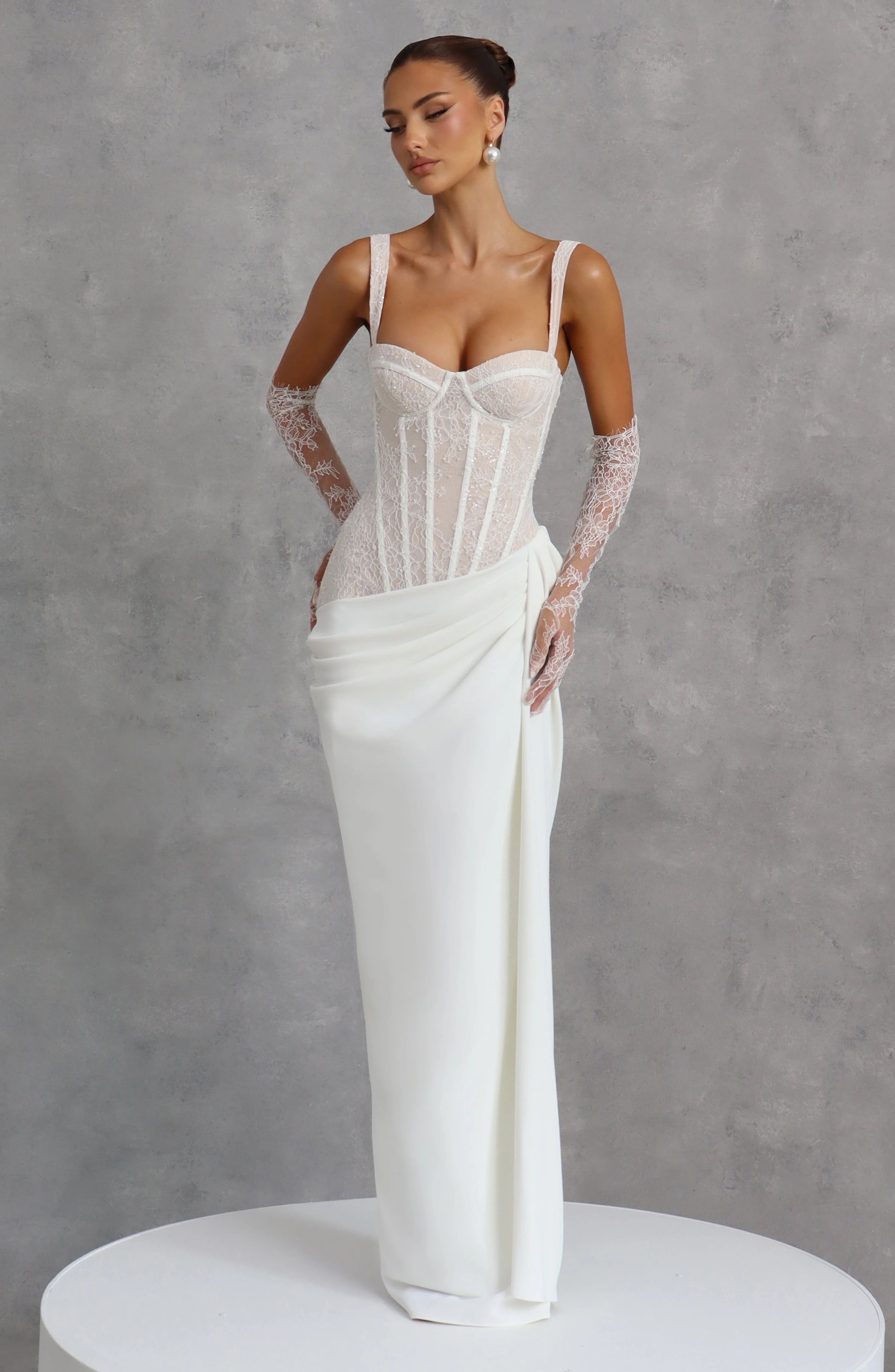 Seren Maxi Dress - Ivory - Image 9