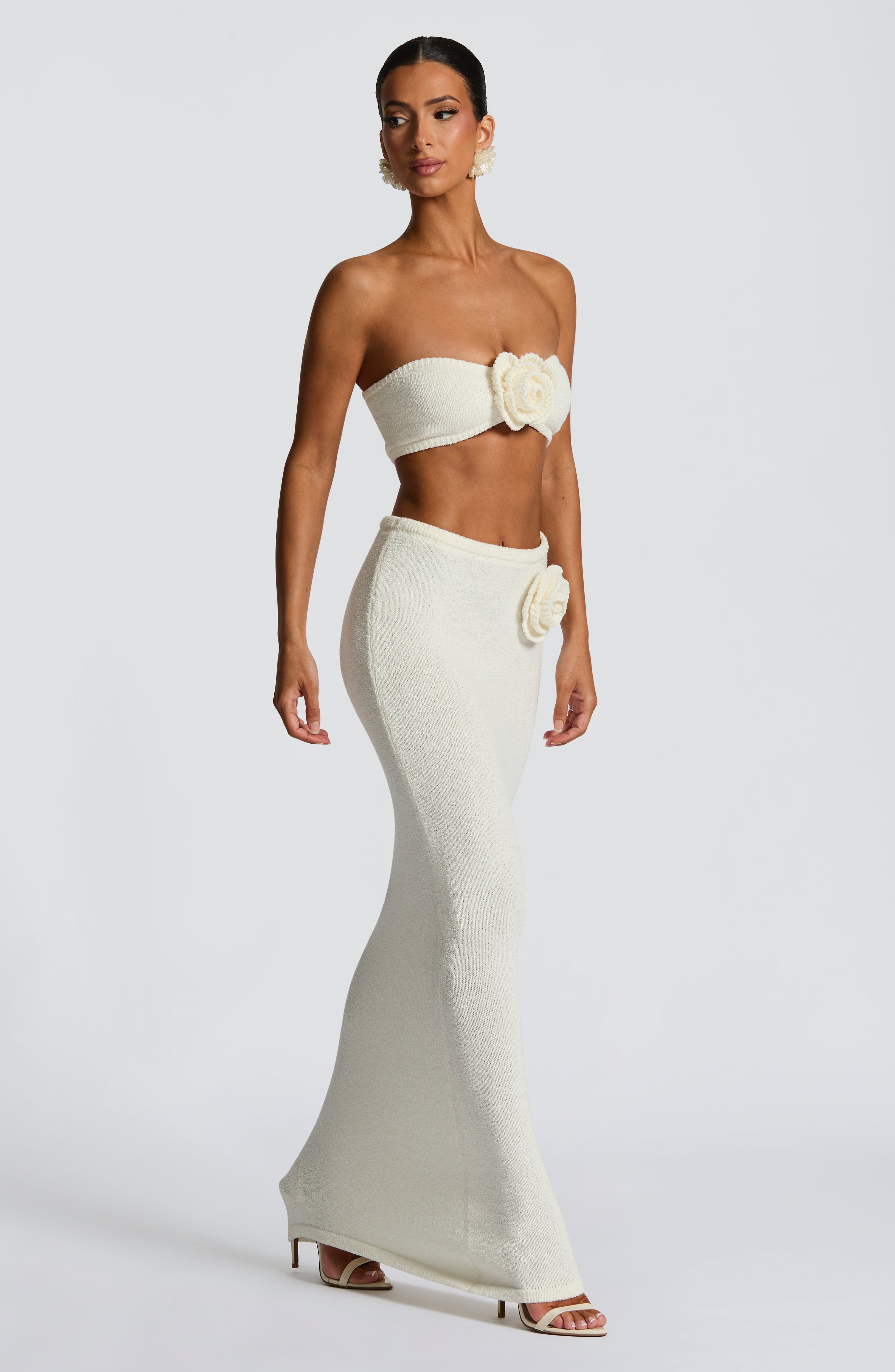 Sola Maxi Skirt - Ivory - Image 4