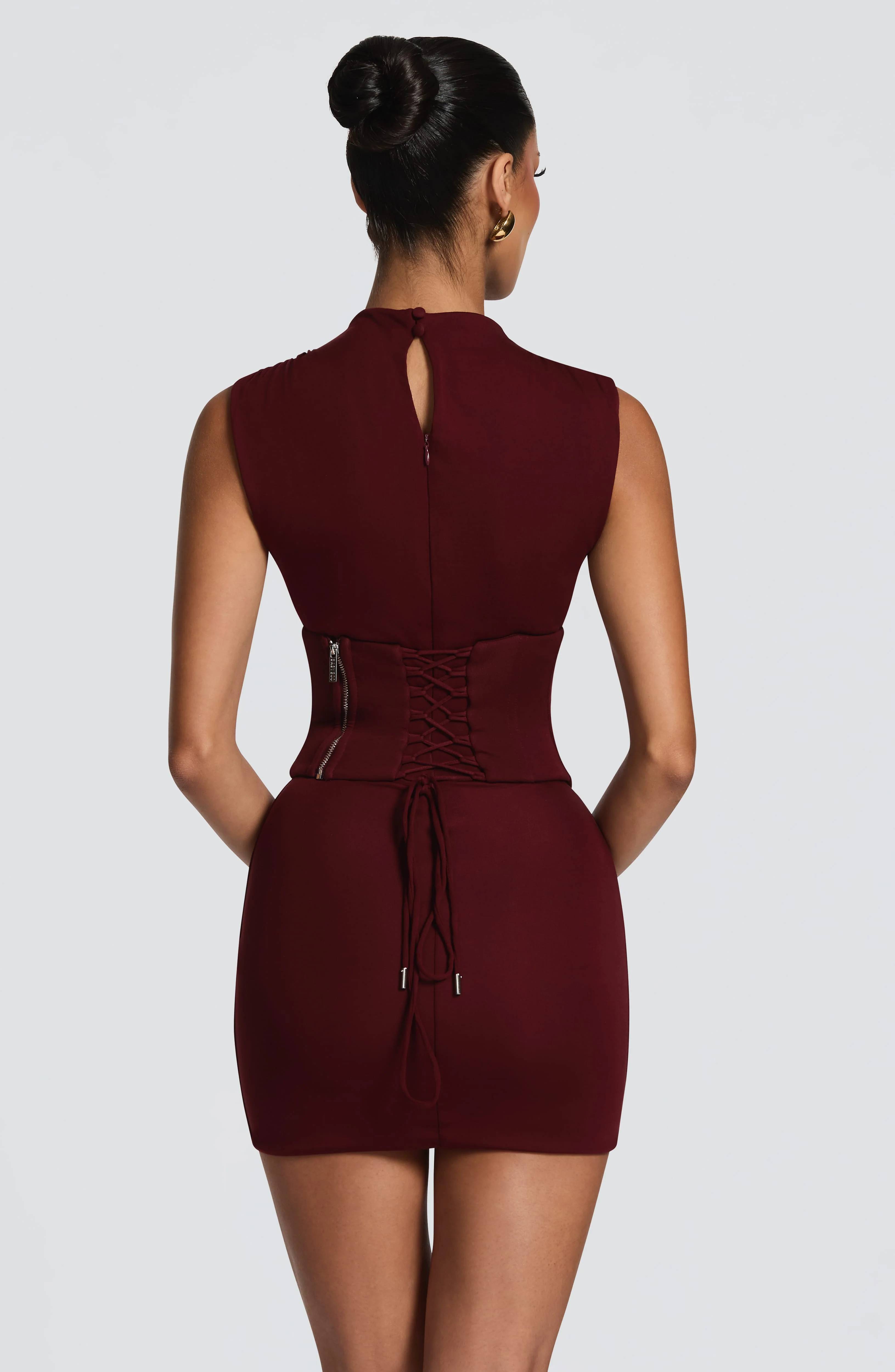 Soline Mini Dress - Cherry Lacquer - Image 2