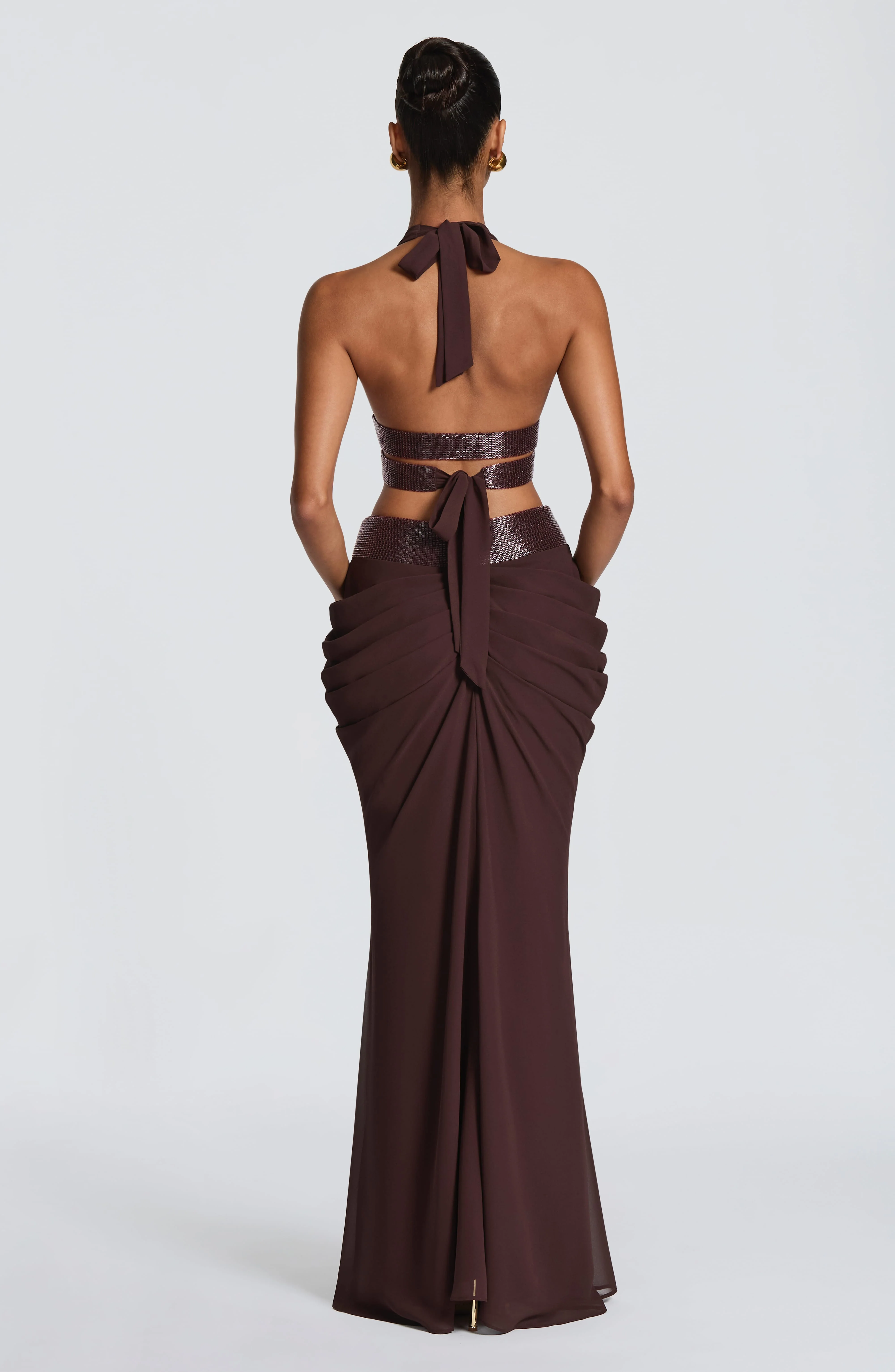 Sophie Maxi Skirt - Plum Brown - Image 2