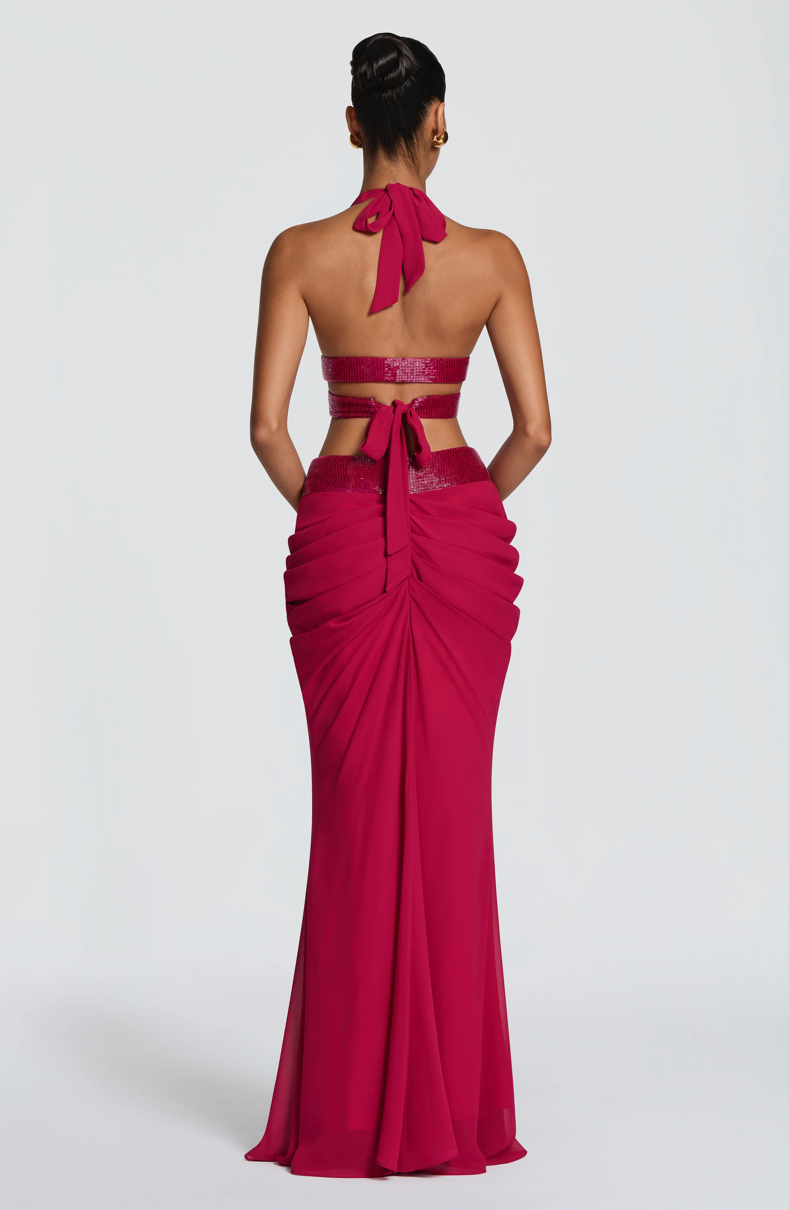 Sophie Maxi Skirt - Raspberry - Image 2