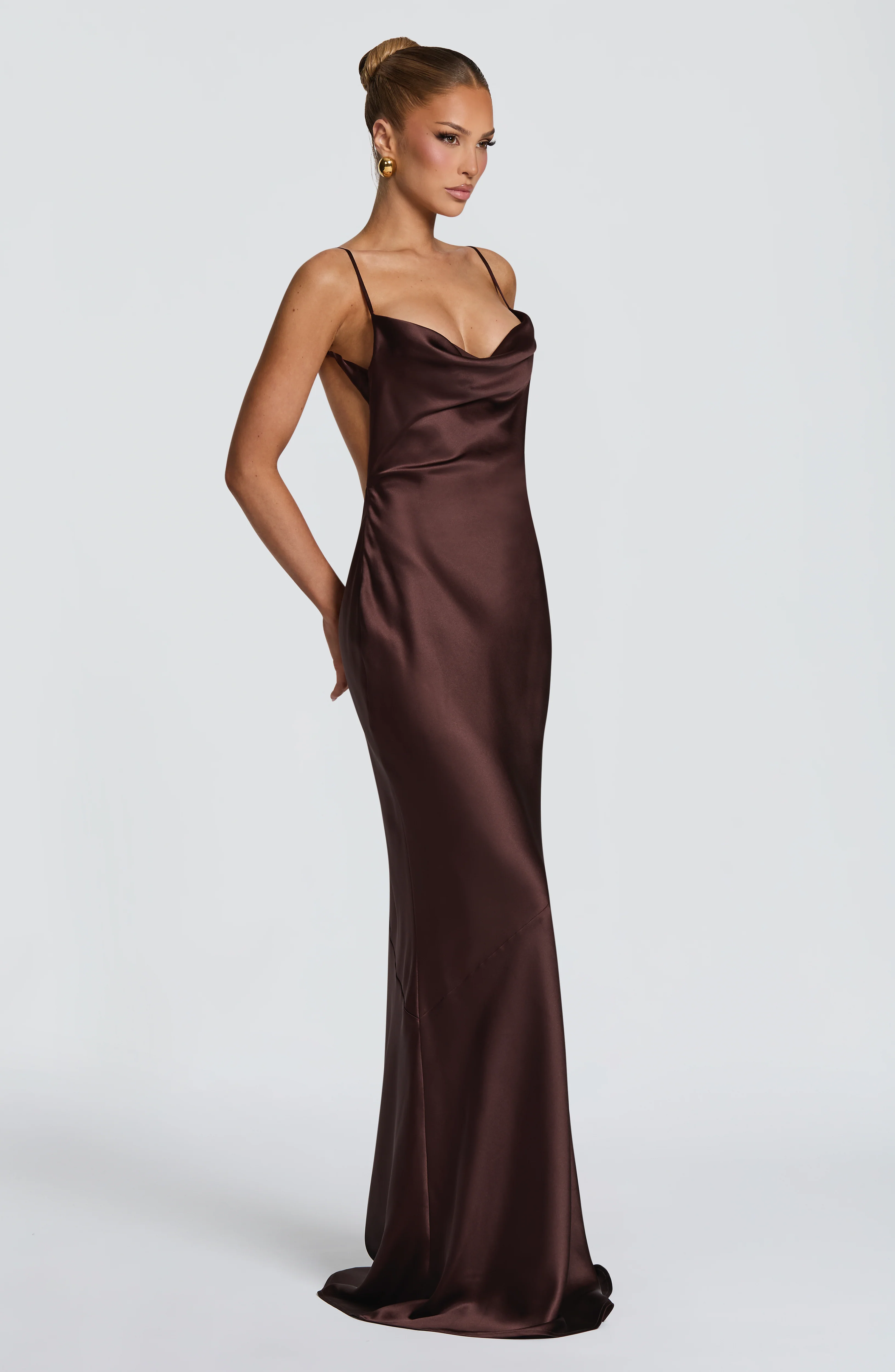 Sorelle Maxi Dress - Plum Brown - Image 4