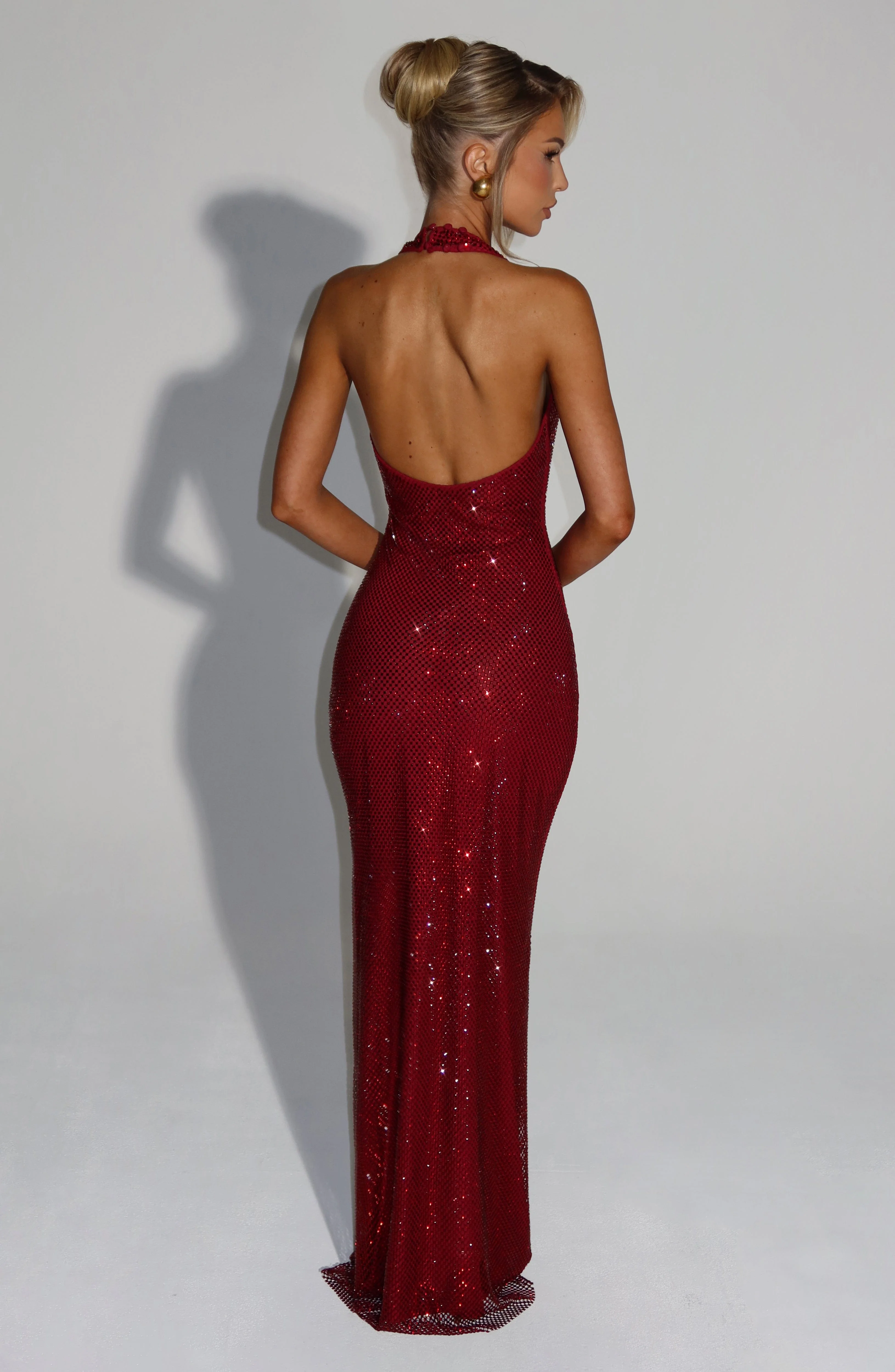 Starla Maxi Dress - Wine - Image 3