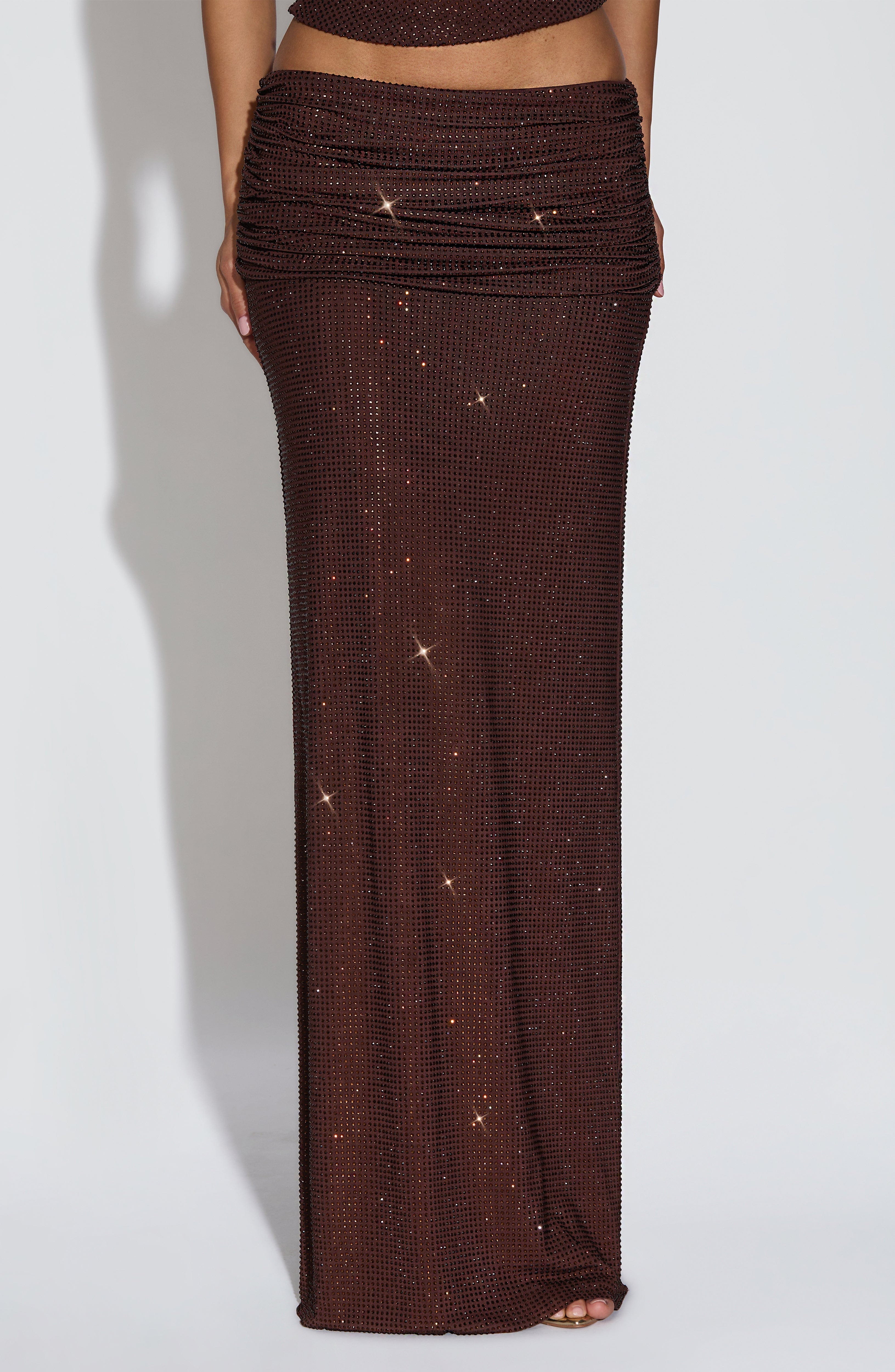 Sterling Maxi Skirt - Plum Brown - Image 3