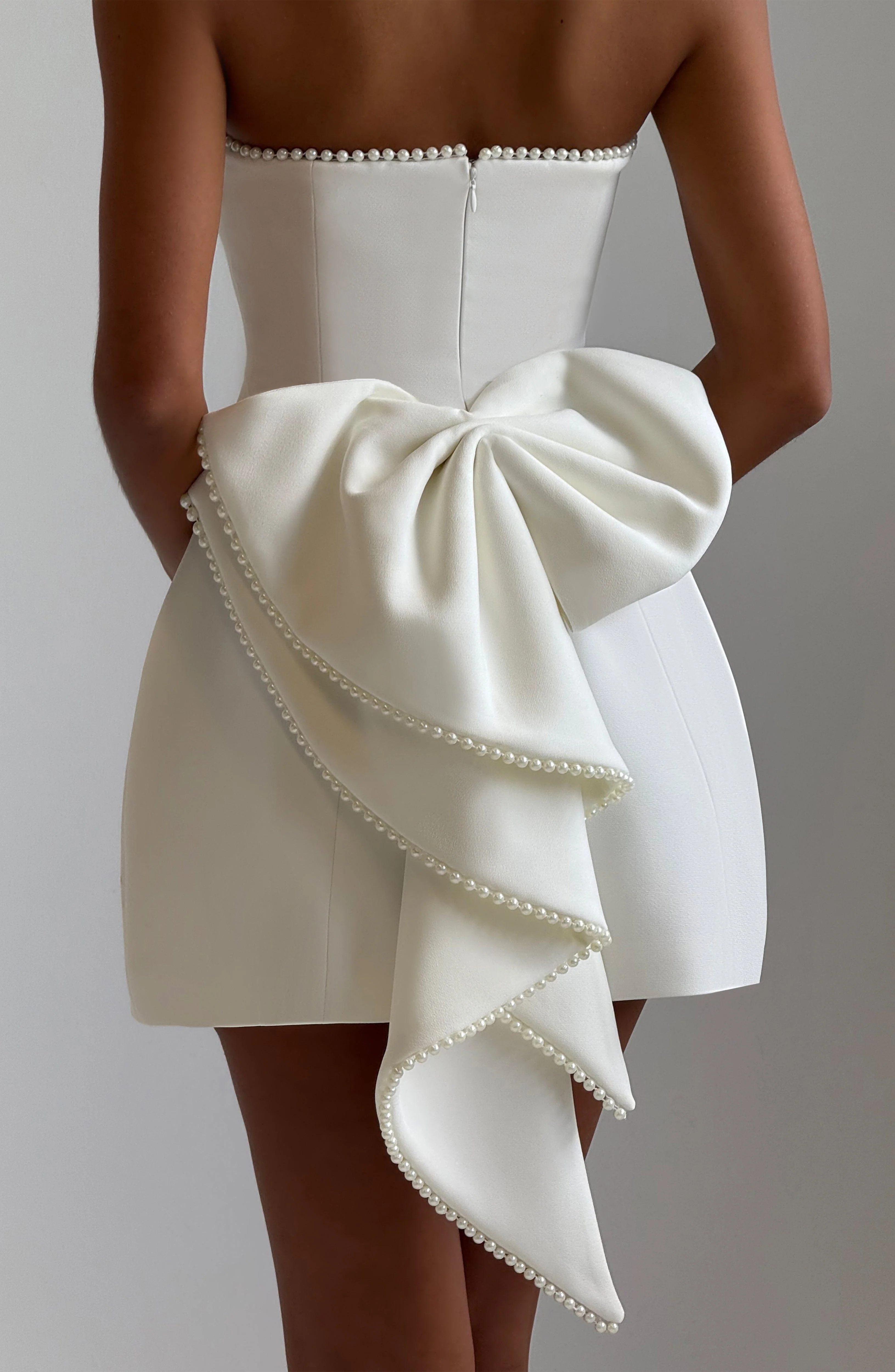 Suni Mini Dress - Ivory - Image 10