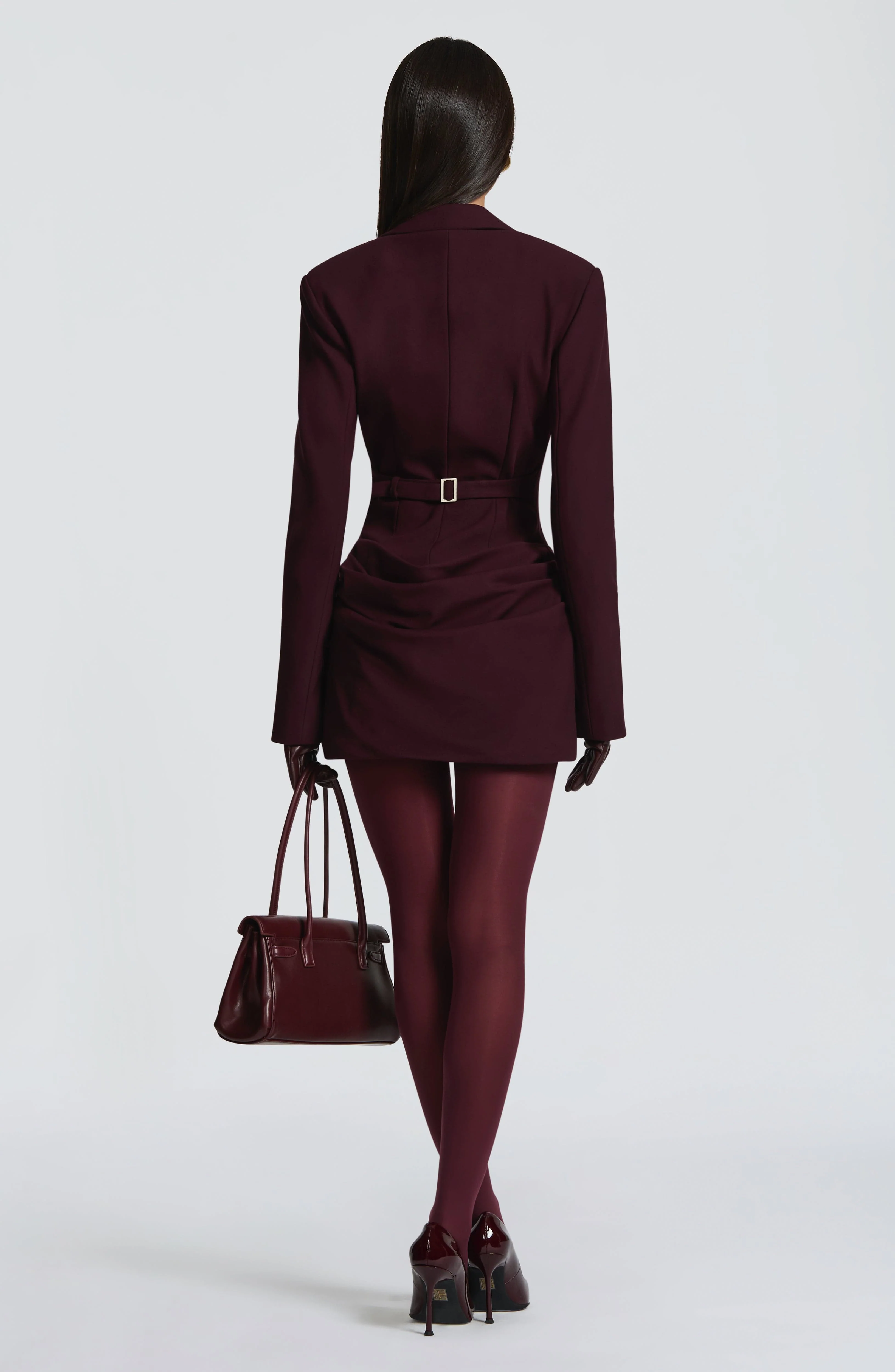 Susie Mini Dress - Plum - Image 3
