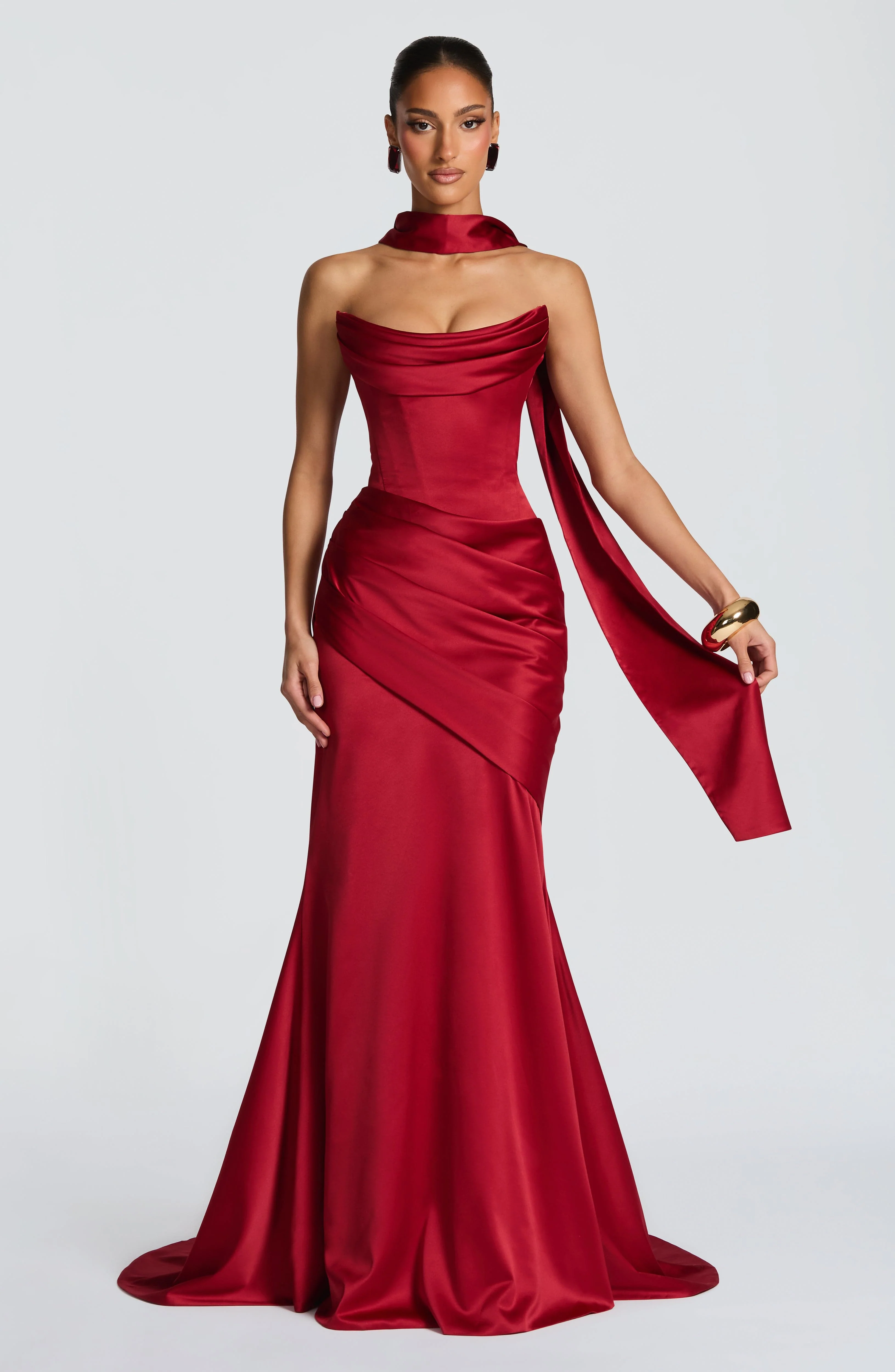 Sybil Scarf - Deep Red - Image 2