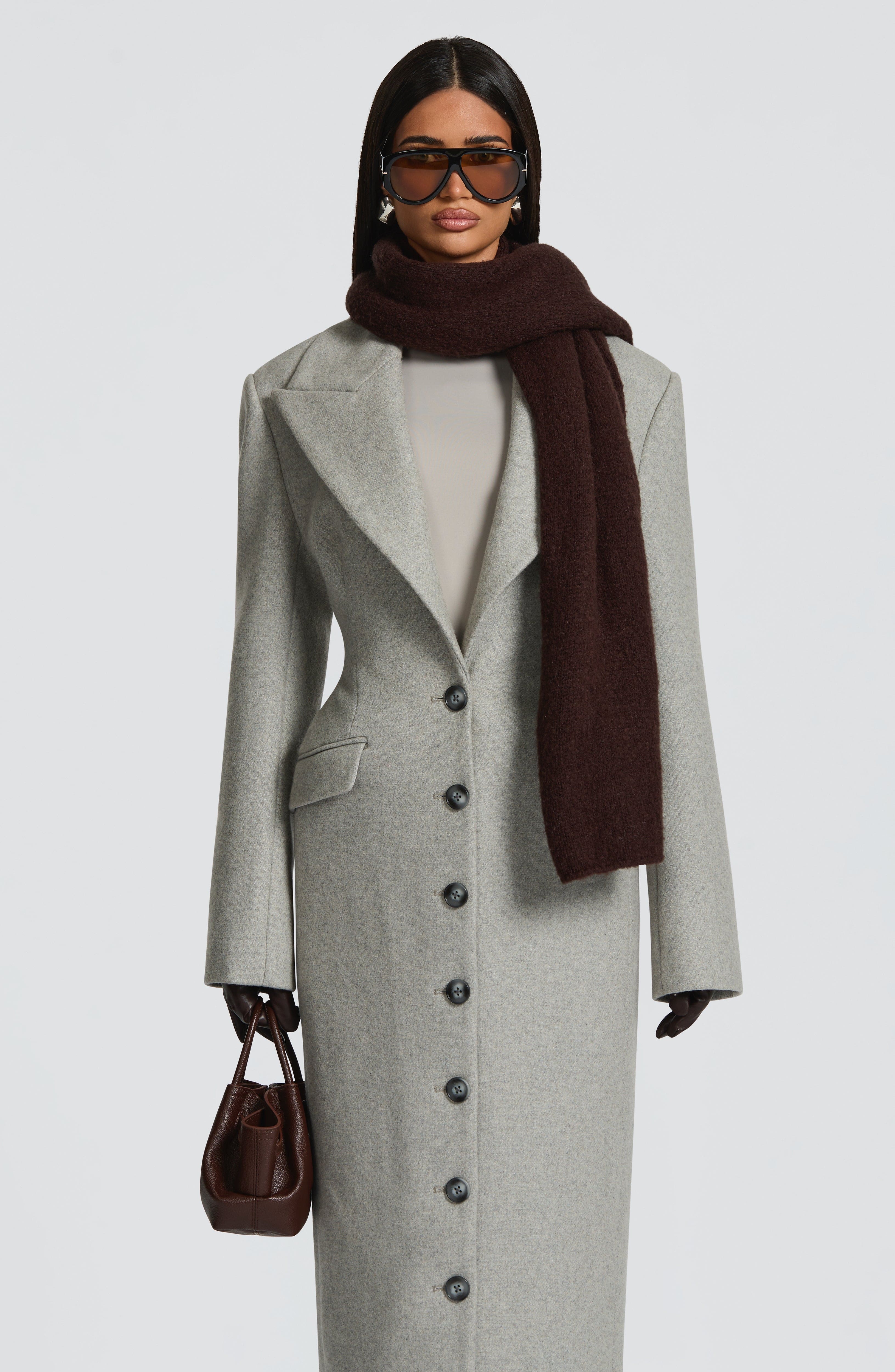 Talin Scarf - Plum Brown - Image 4