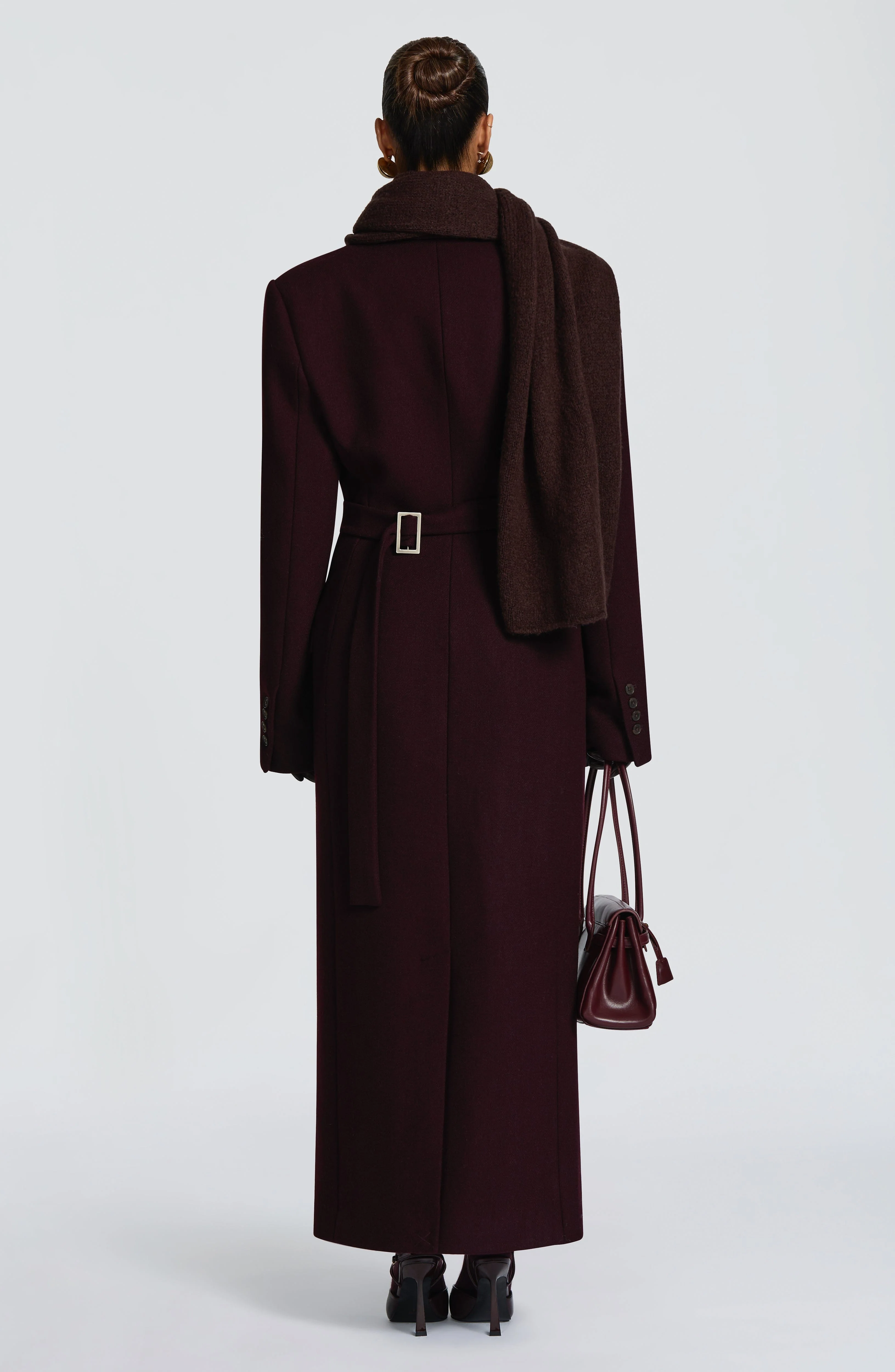 Talin Scarf - Plum Brown - Image 7