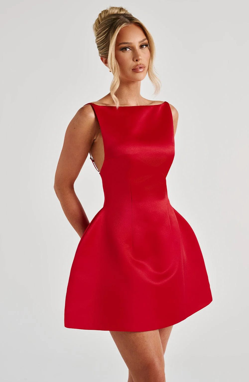 Tate Mini Dress - Red - Image 4