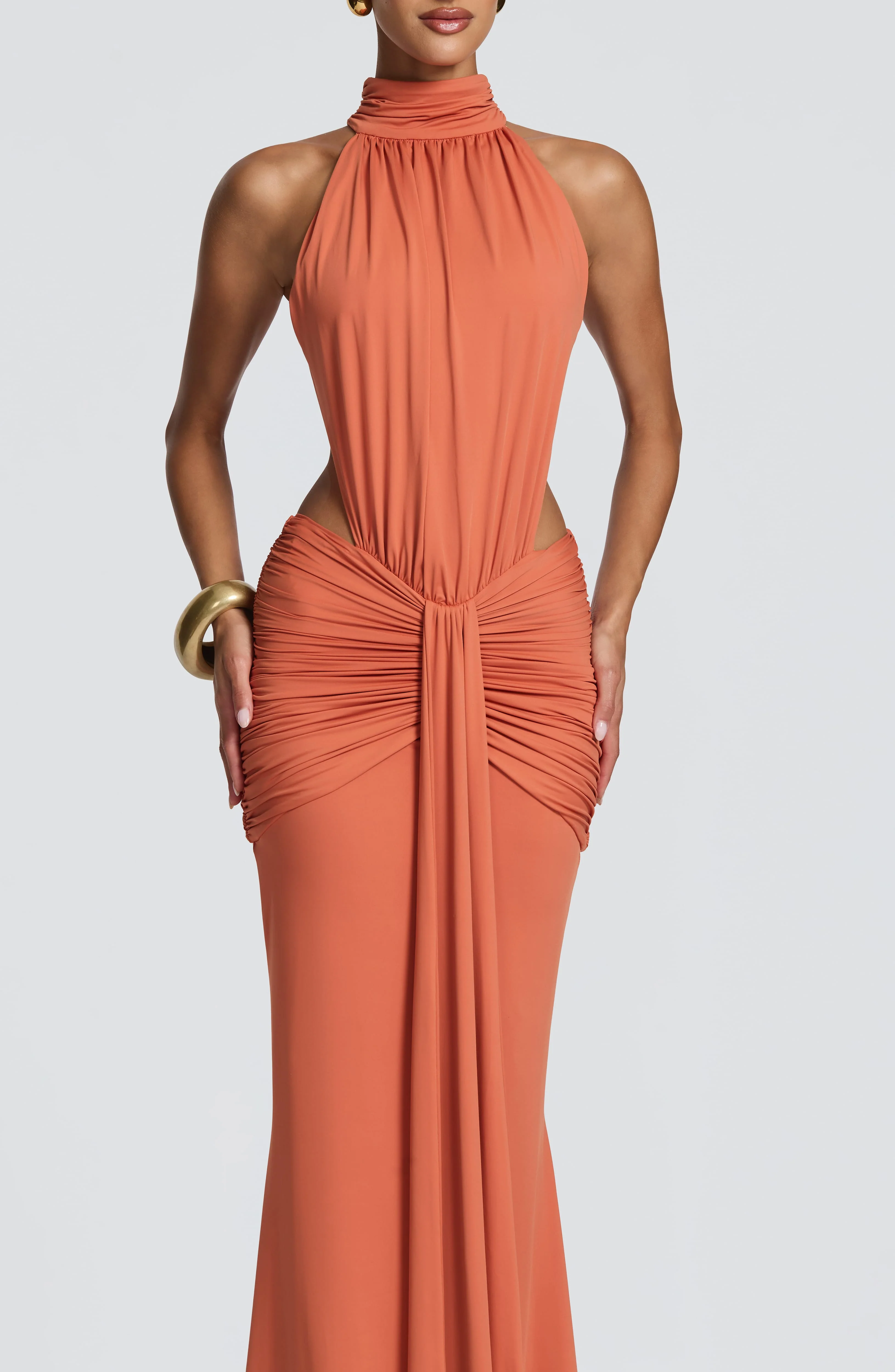 Thekla Maxi Dress - Burnt Orange - Image 4