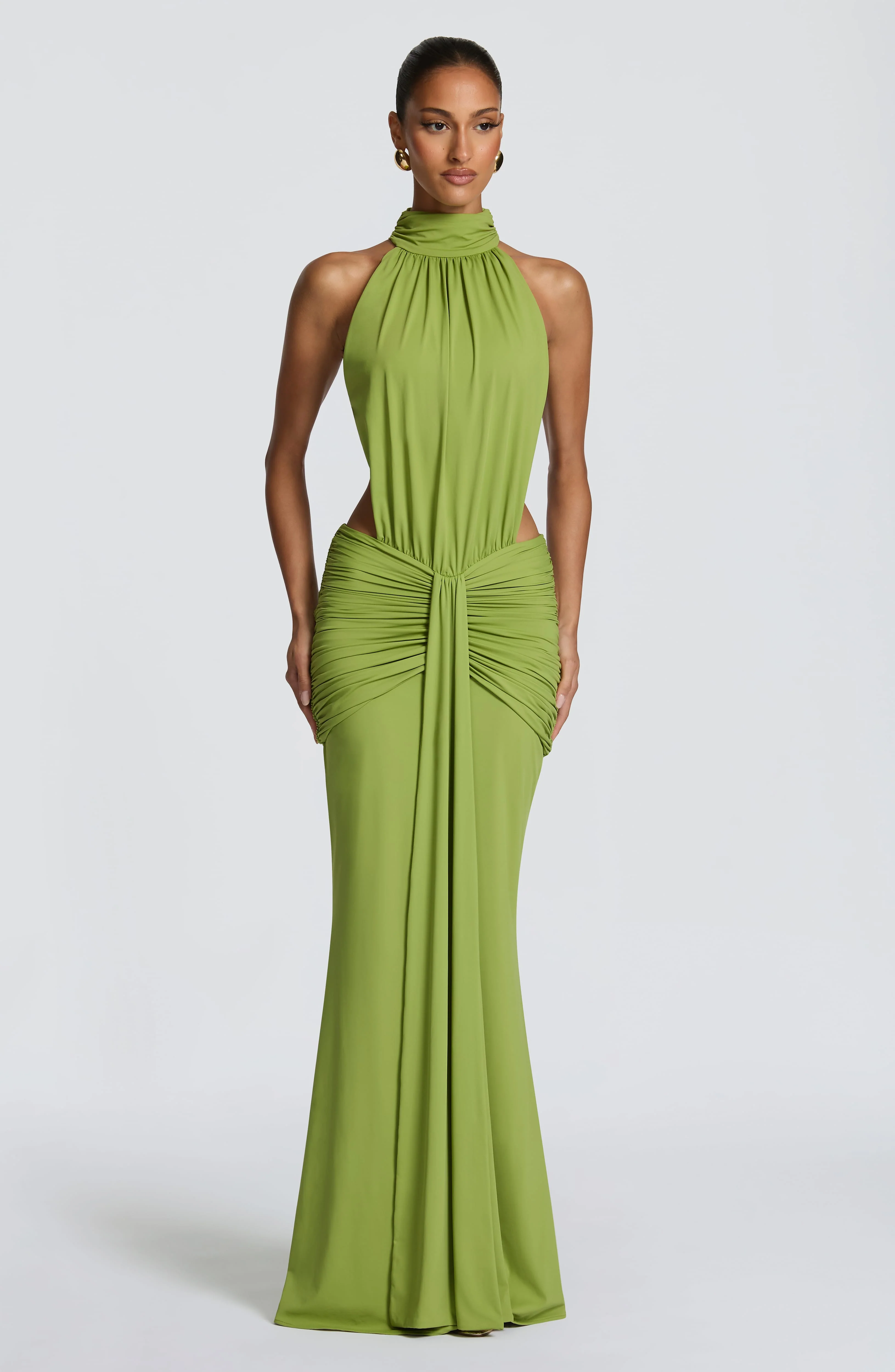 Thekla Maxi Dress - Olive - Image 3