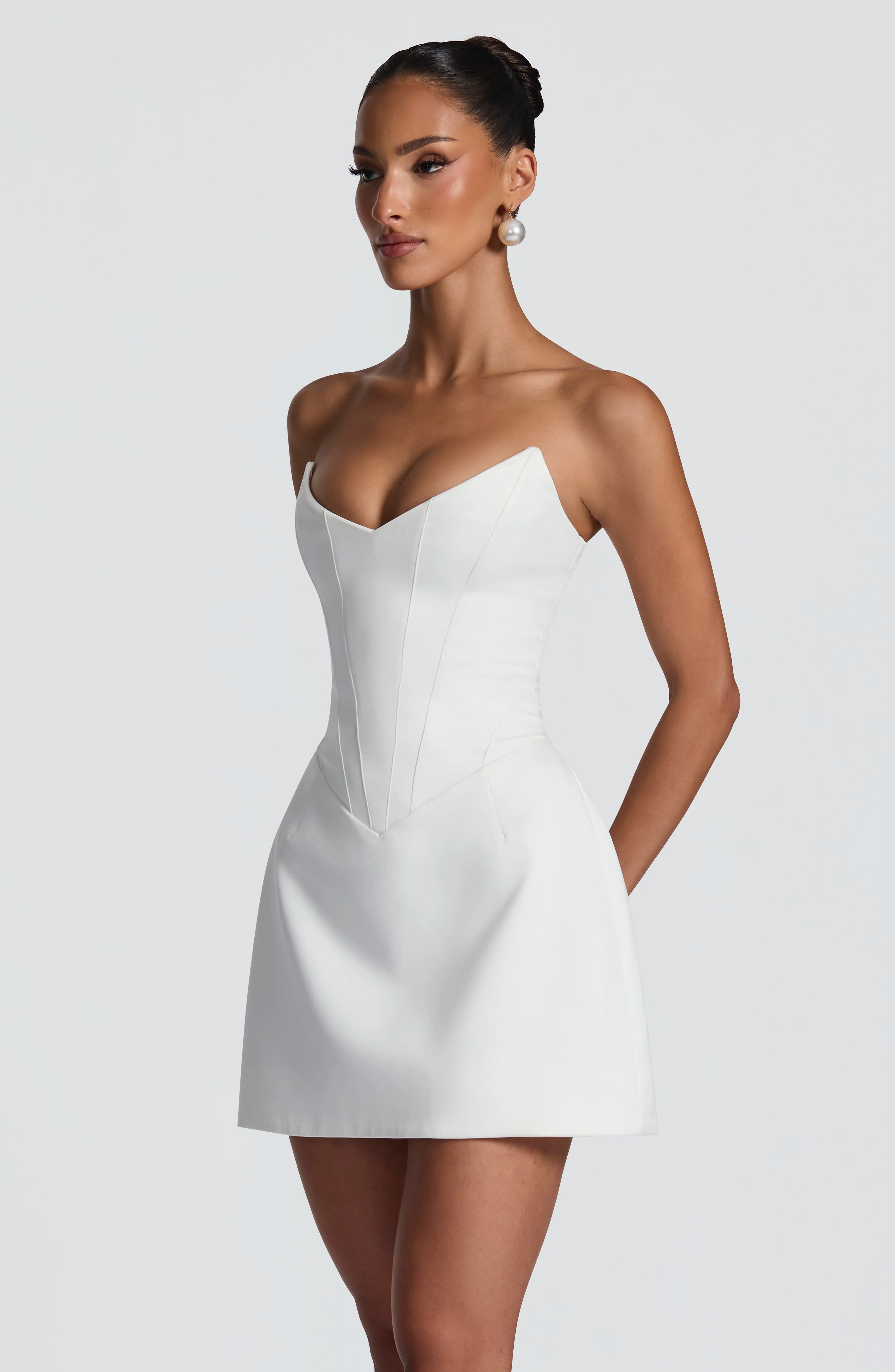 Torin Mini Dress - Ivory - Image 9
