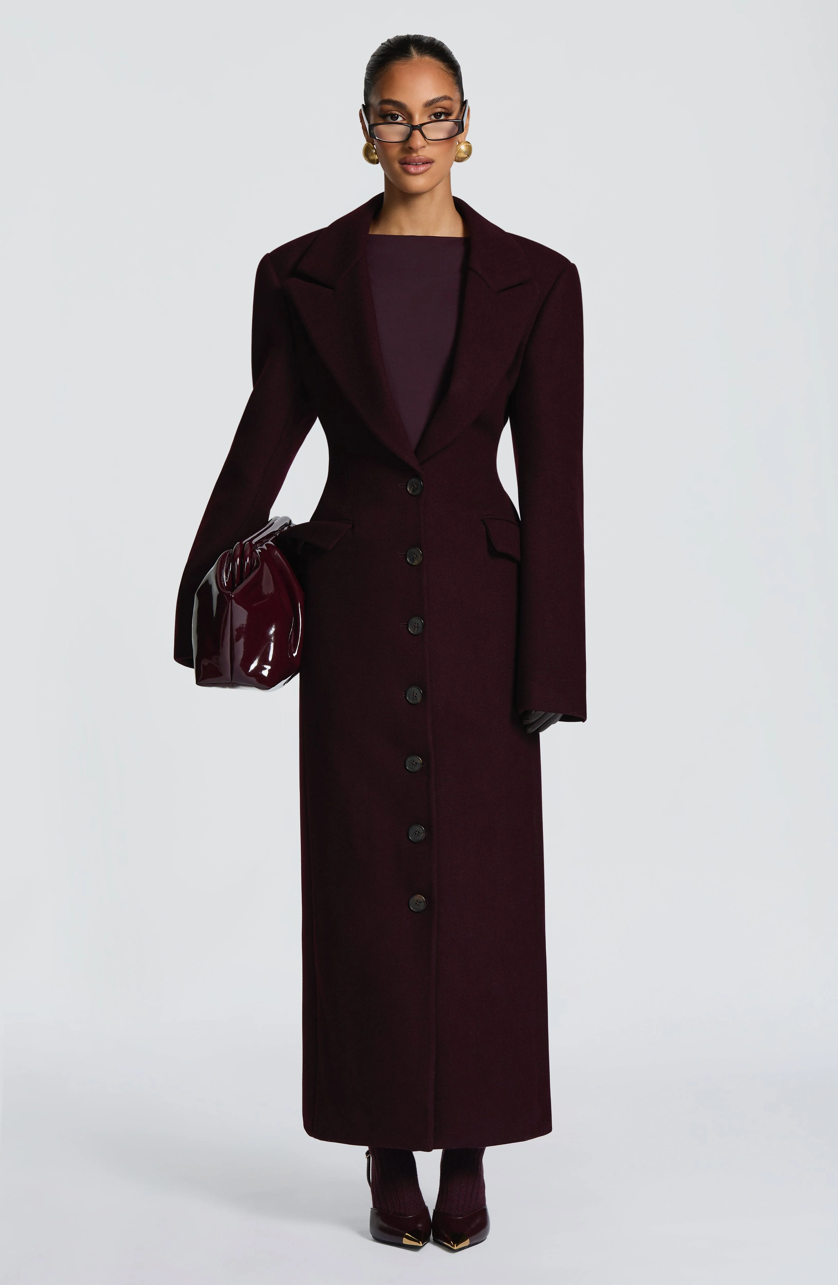 Ursula Coat - Plum - Image 11