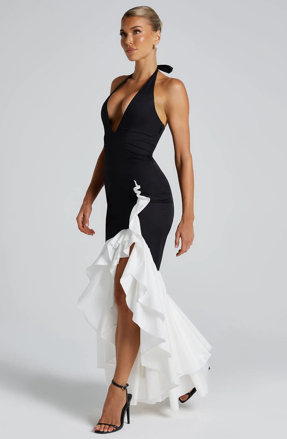 Veronique Maxi Dress - Black/White - Image 4
