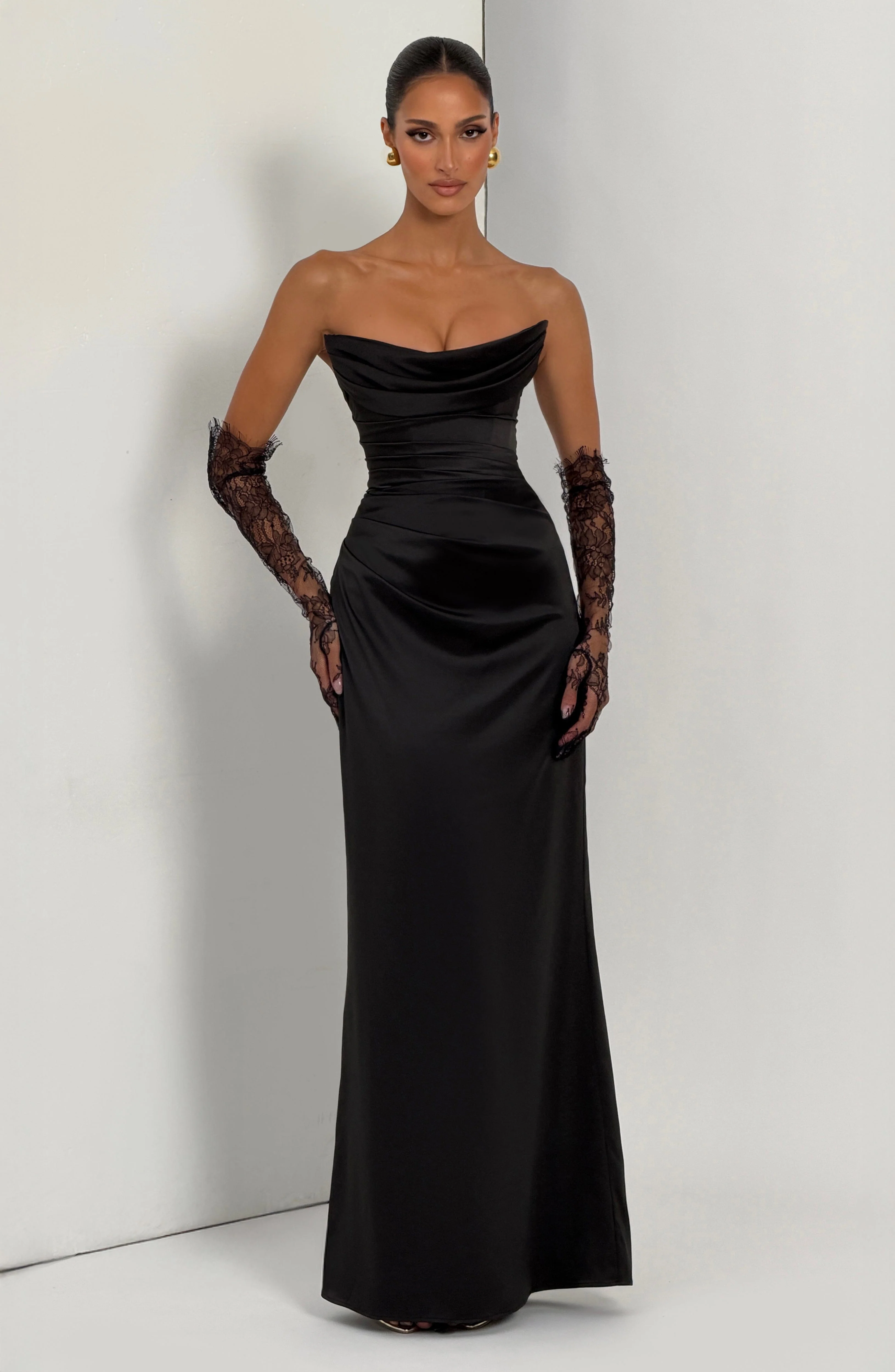 Vessa Maxi Dress - Black - Image 8