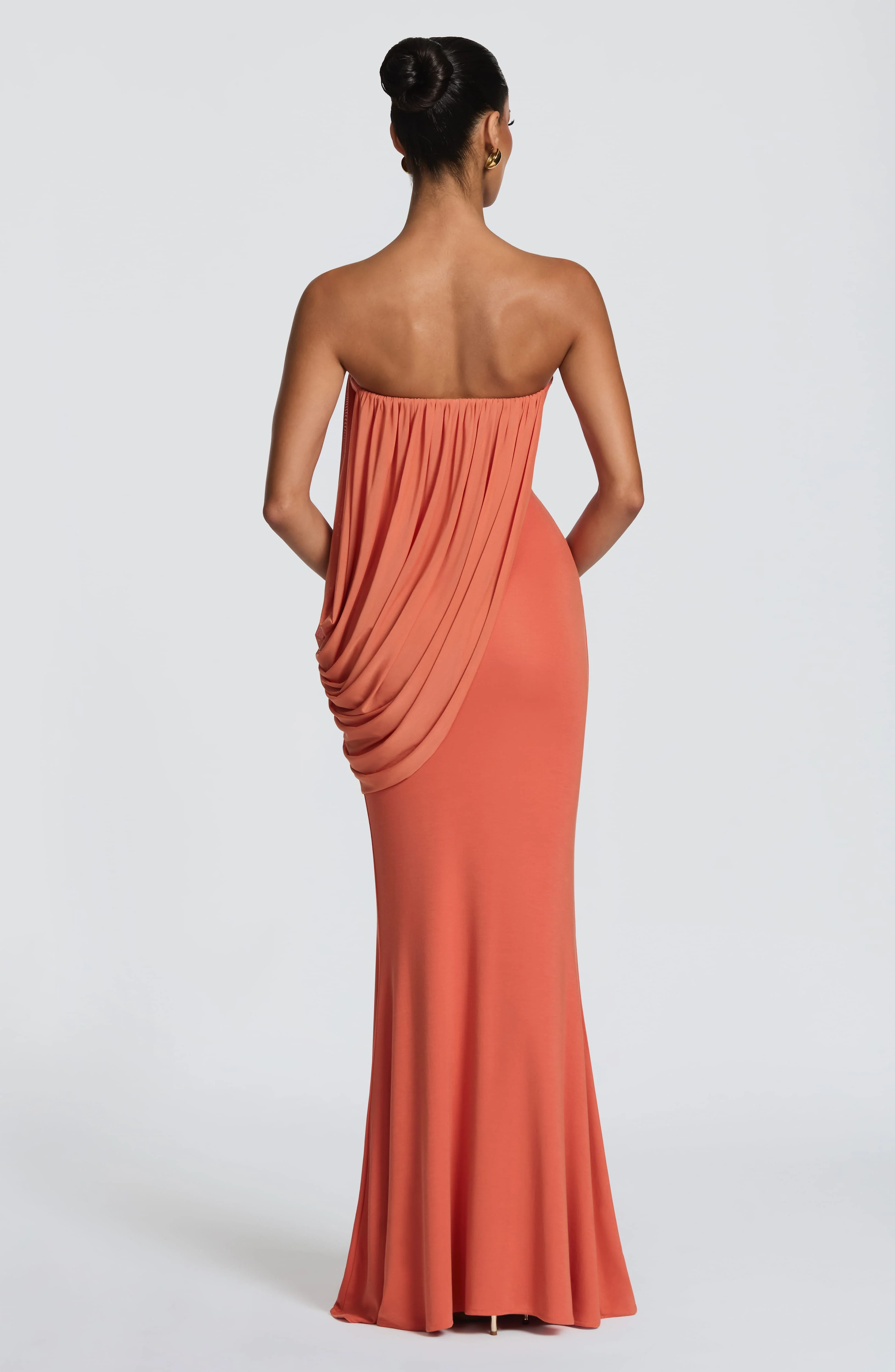 Vienna Maxi Dress - Burnt Orange - Image 2
