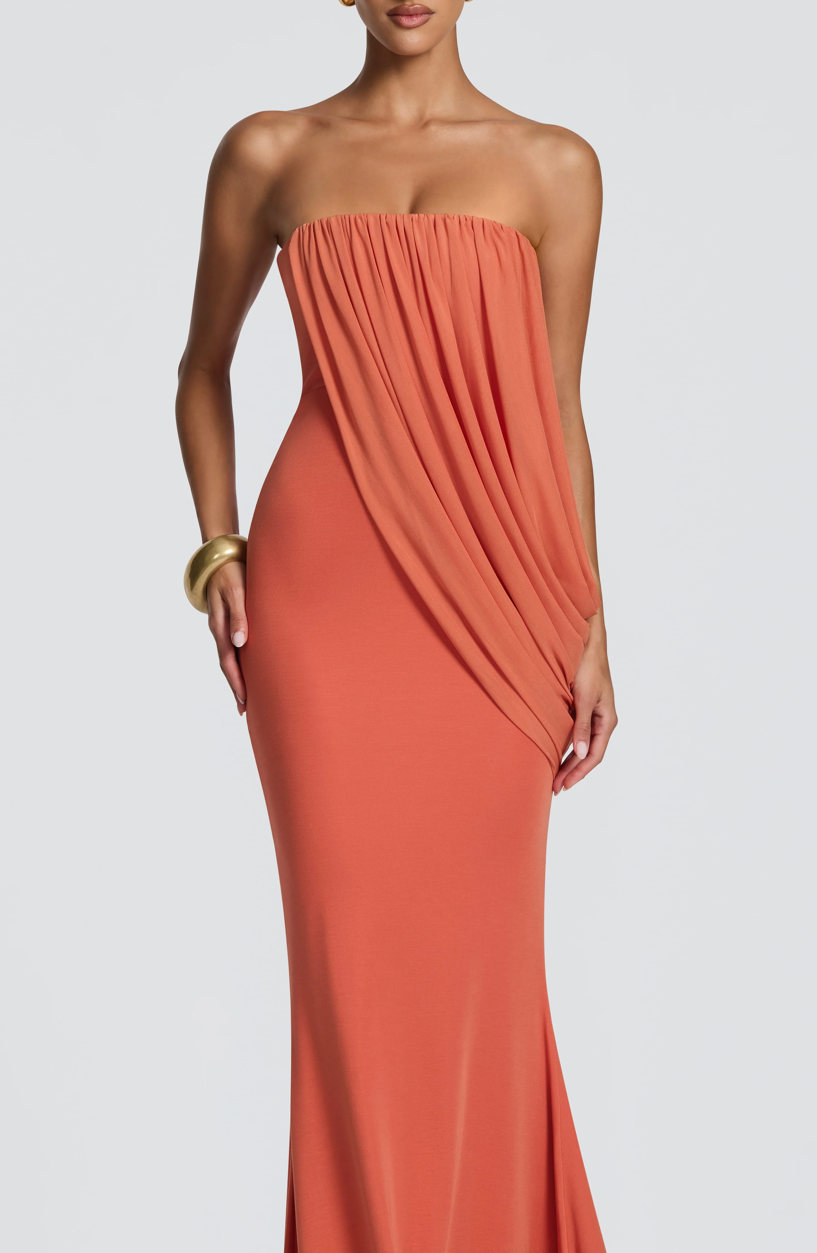 Vienna Maxi Dress - Burnt Orange - Image 4