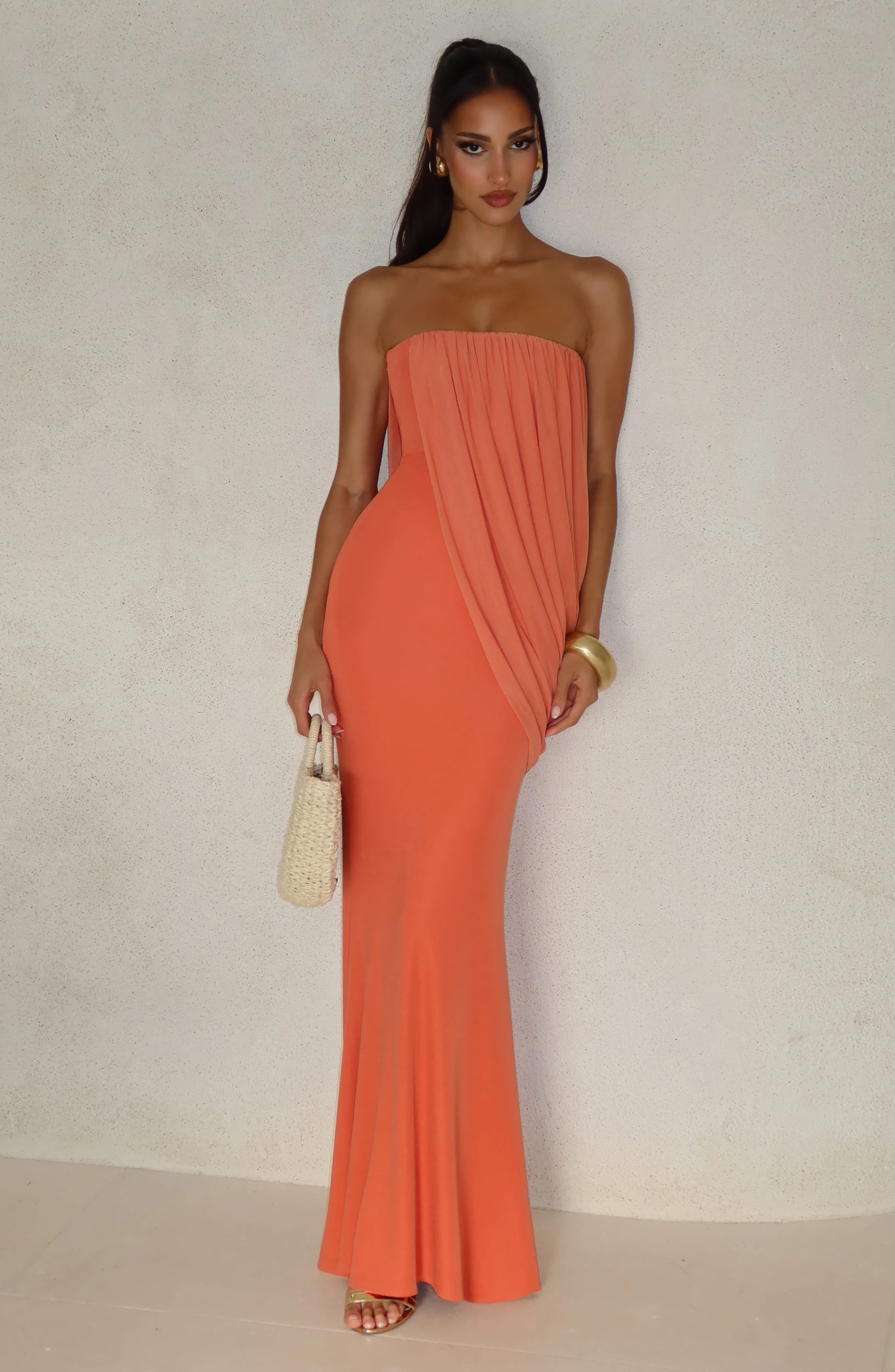 Vienna Maxi Dress - Burnt Orange - Image 5