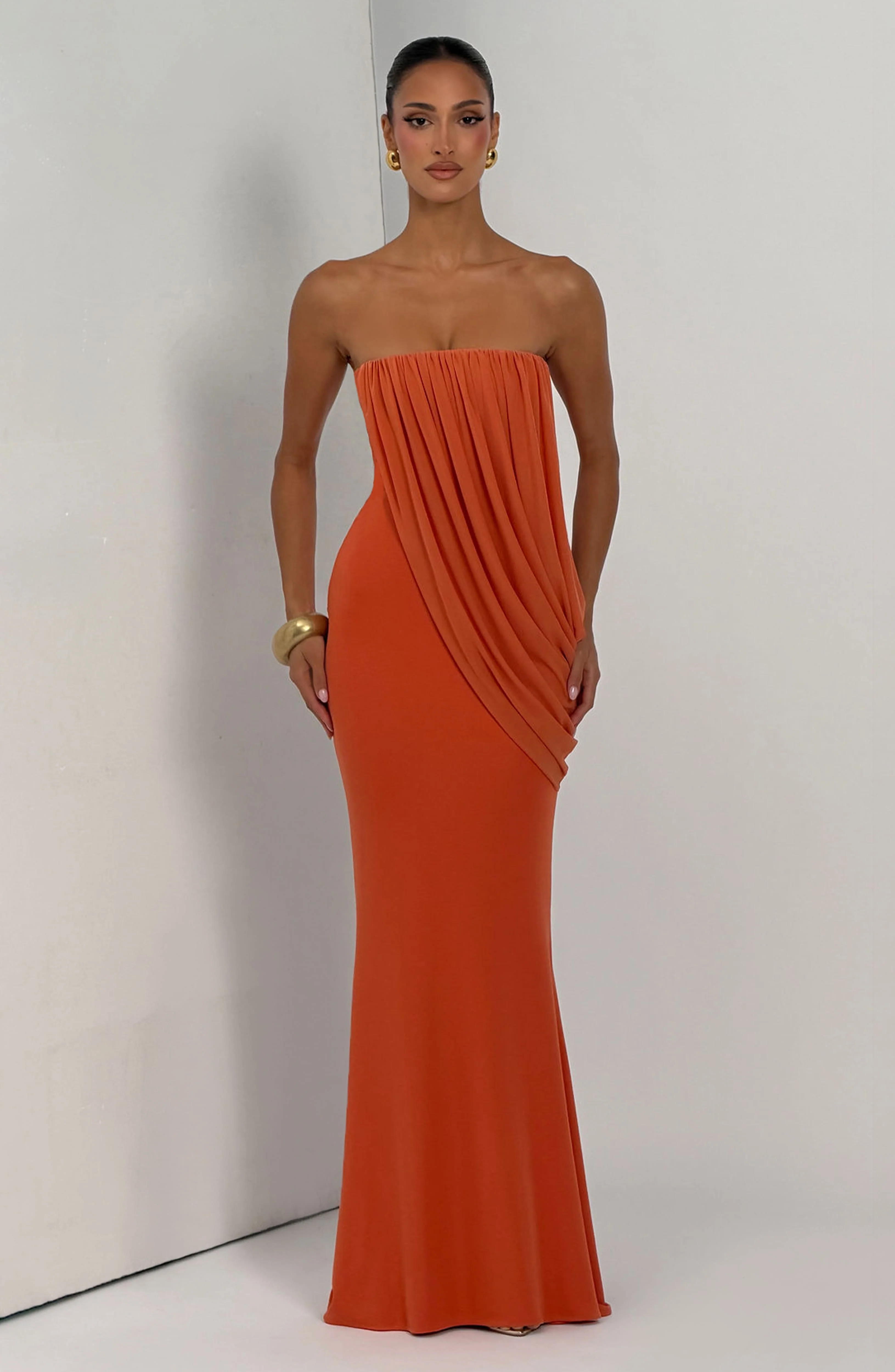 Vienna Maxi Dress - Burnt Orange - Image 7