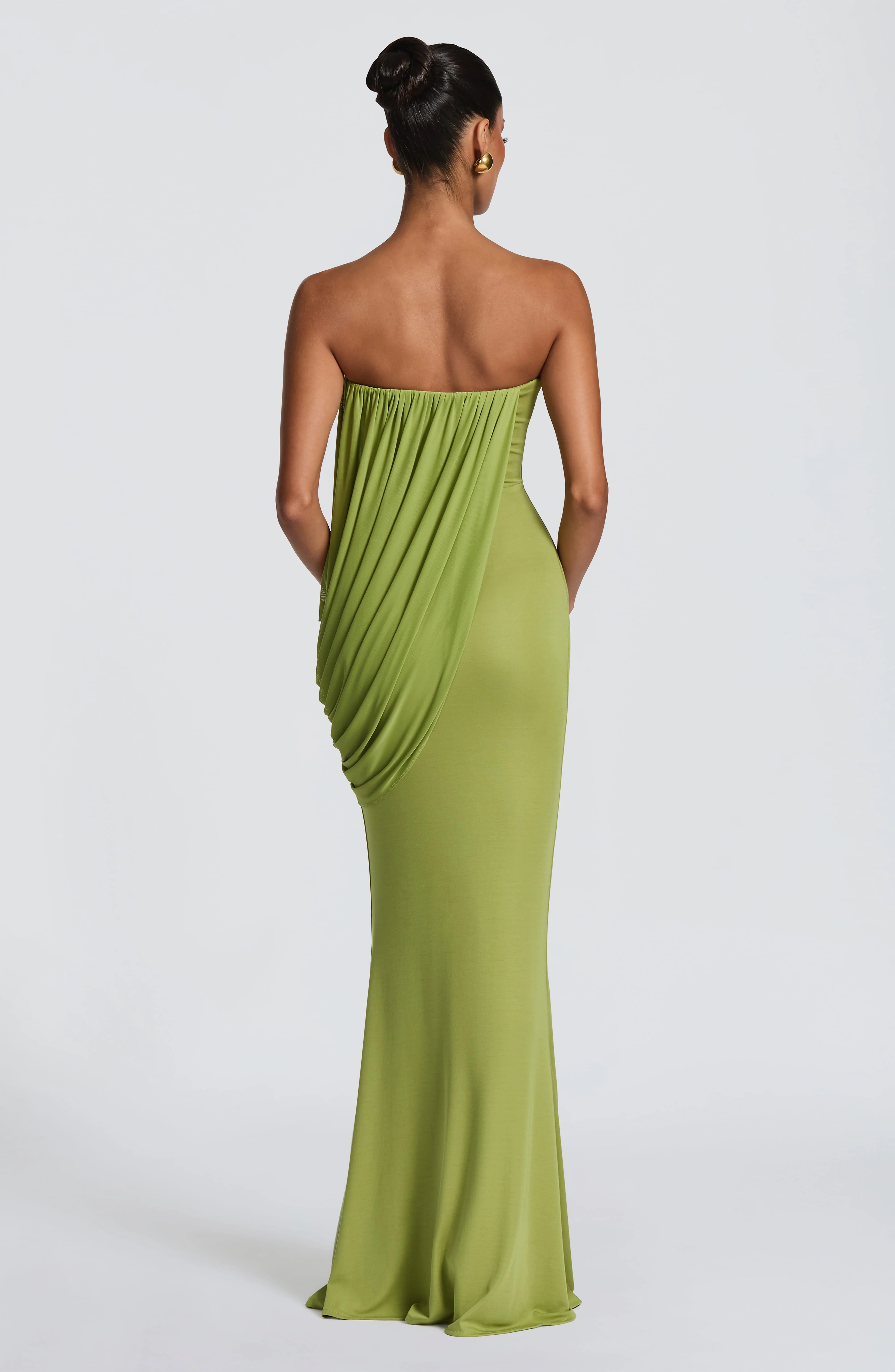 Vienna Maxi Dress - Olive - Image 2