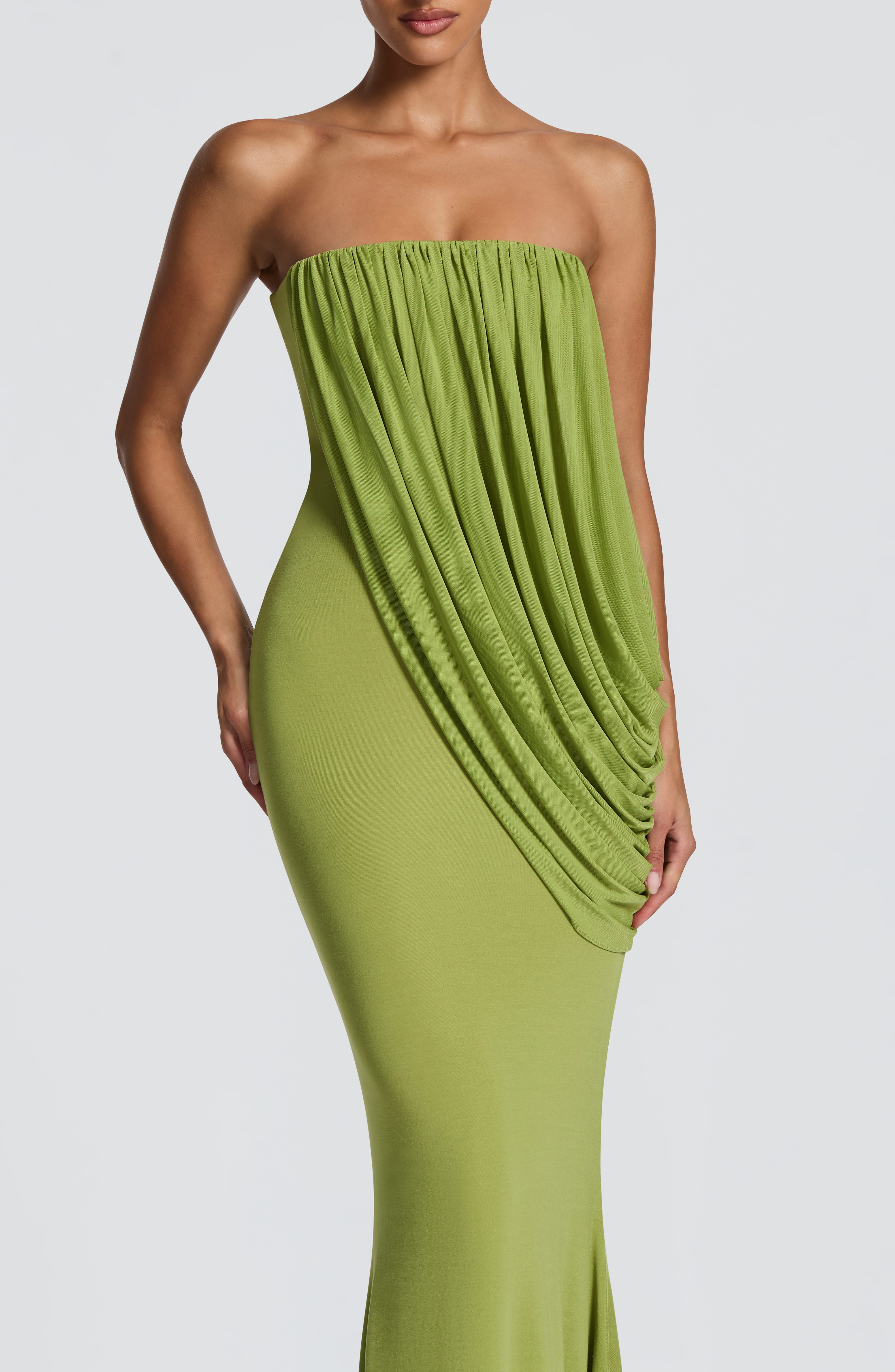Vienna Maxi Dress - Olive - Image 4